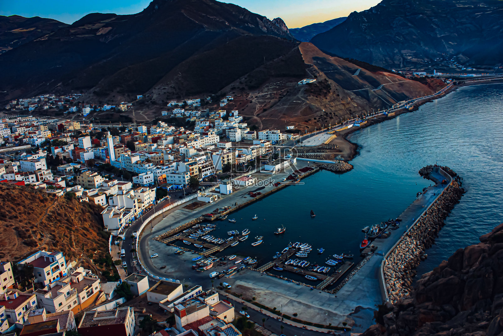 摩洛哥北部的杰巴市照片摄影图片