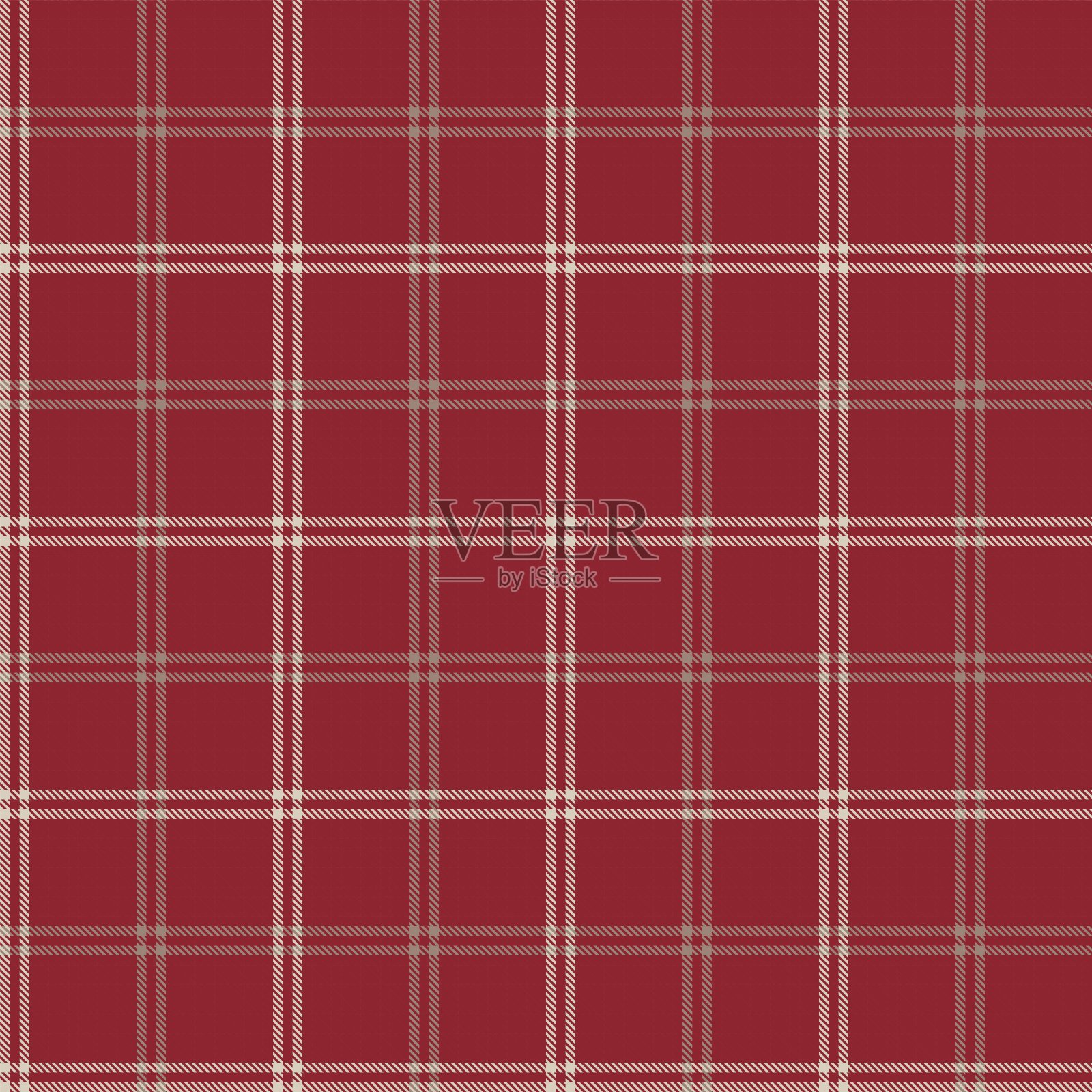 圣诞经典格纹纹理无缝图案插画图片素材