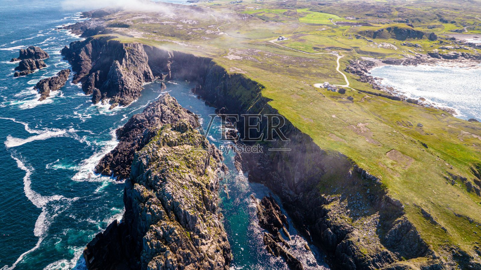 从马林海岬俯瞰海洋。阿尔斯特,Irel照片摄影图片