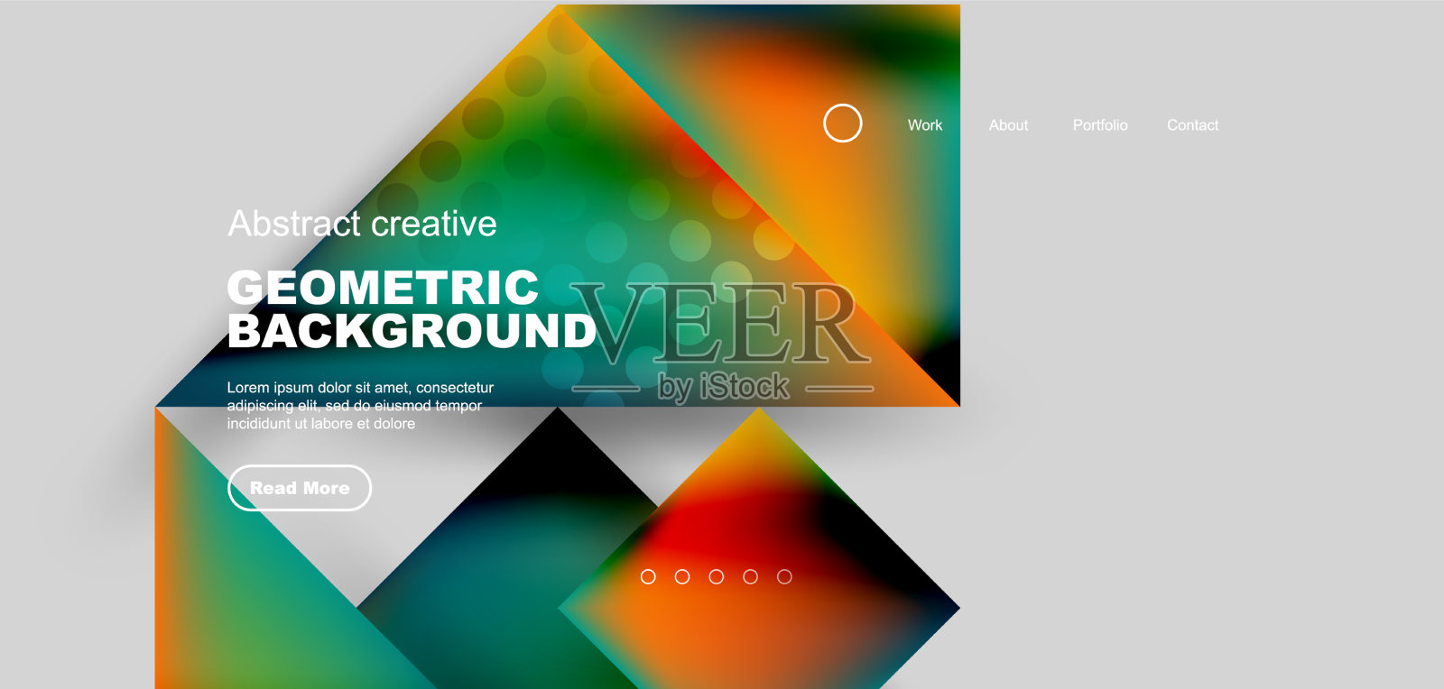 三角形抽象背景插画图片素材