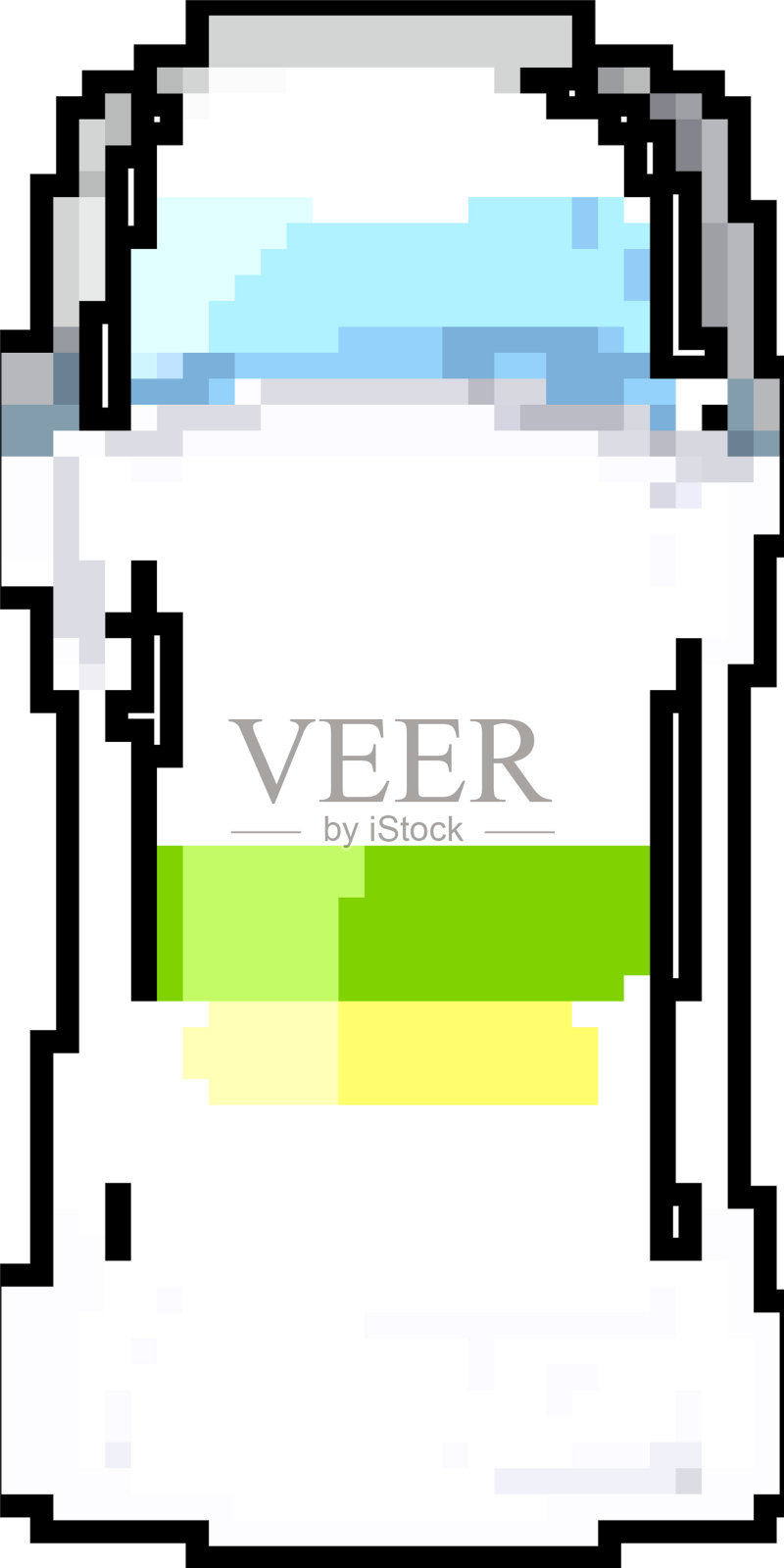 腋下除臭剂女人游戏像素艺术设计元素图片