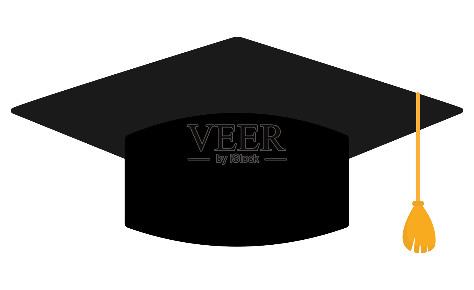 毕业的帽子。插画图片素材