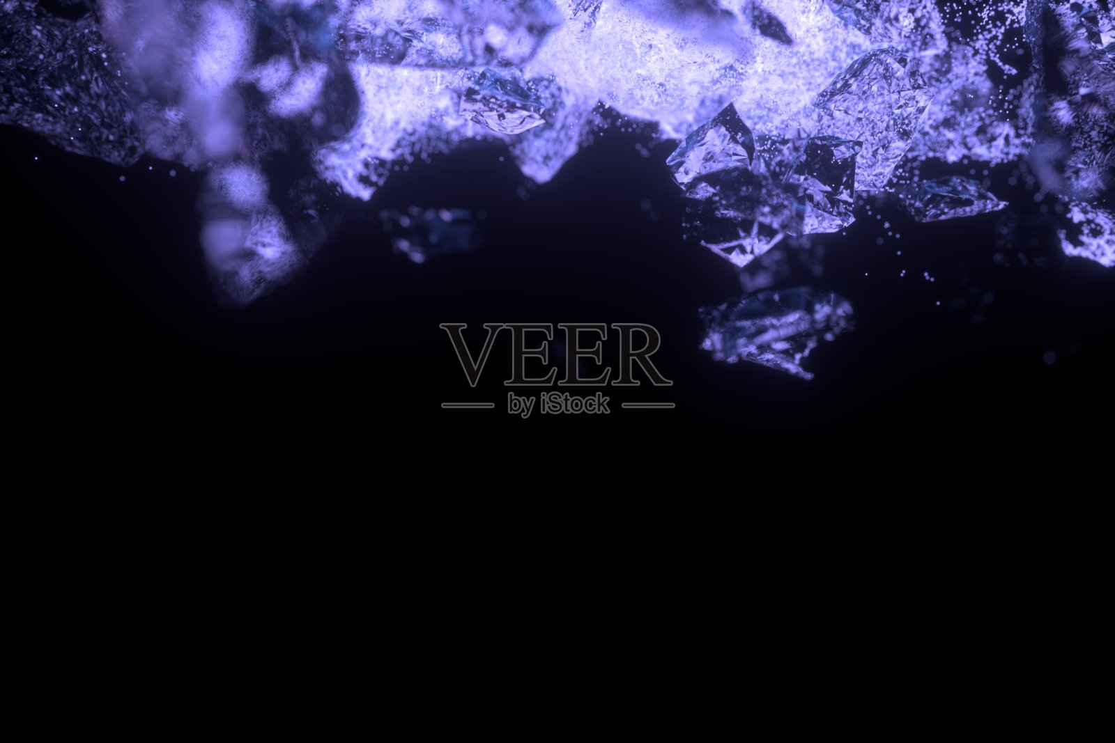 晶体粒子能量爆炸的背景概念图解照片摄影图片