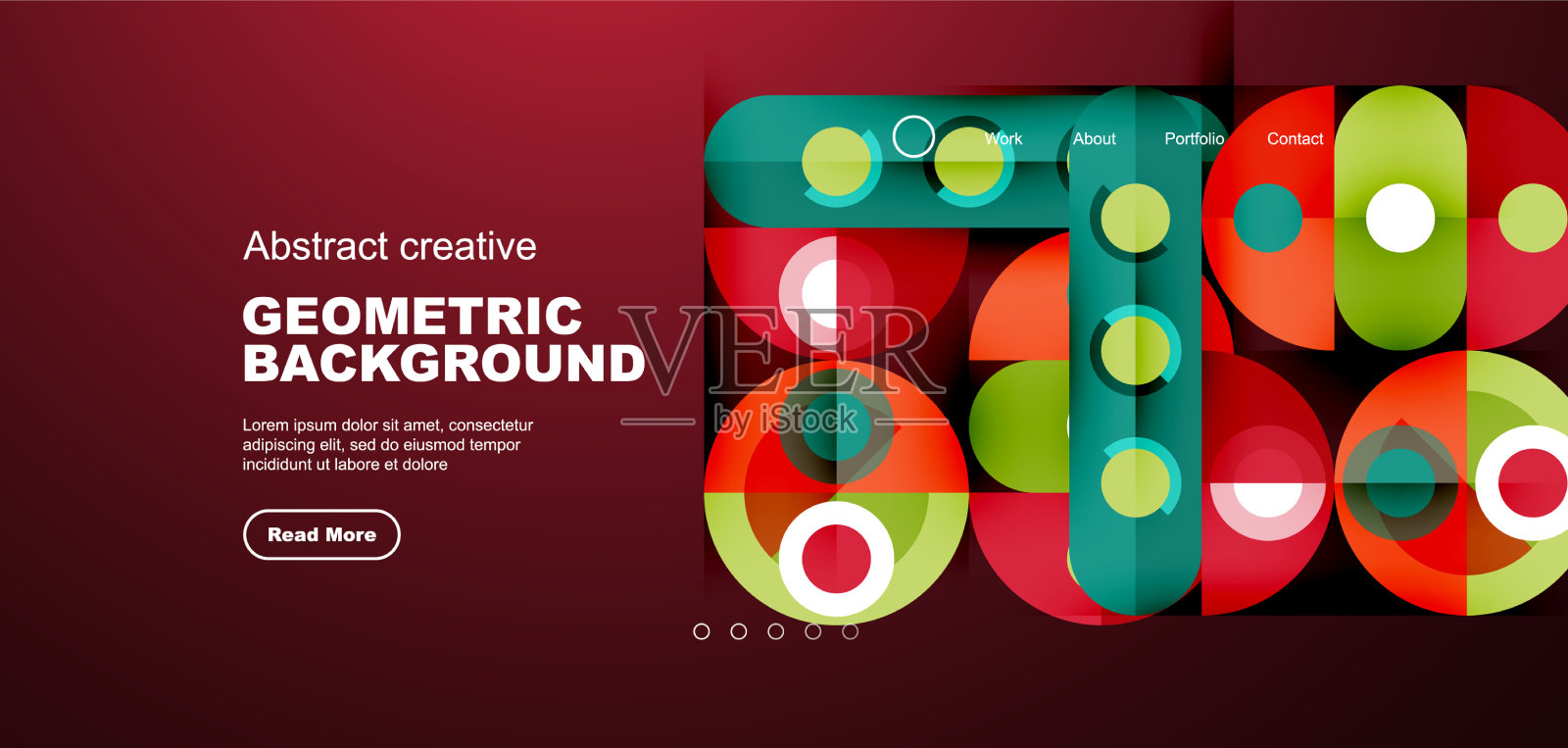 简单的圆圈和圆形元素图案插画图片素材