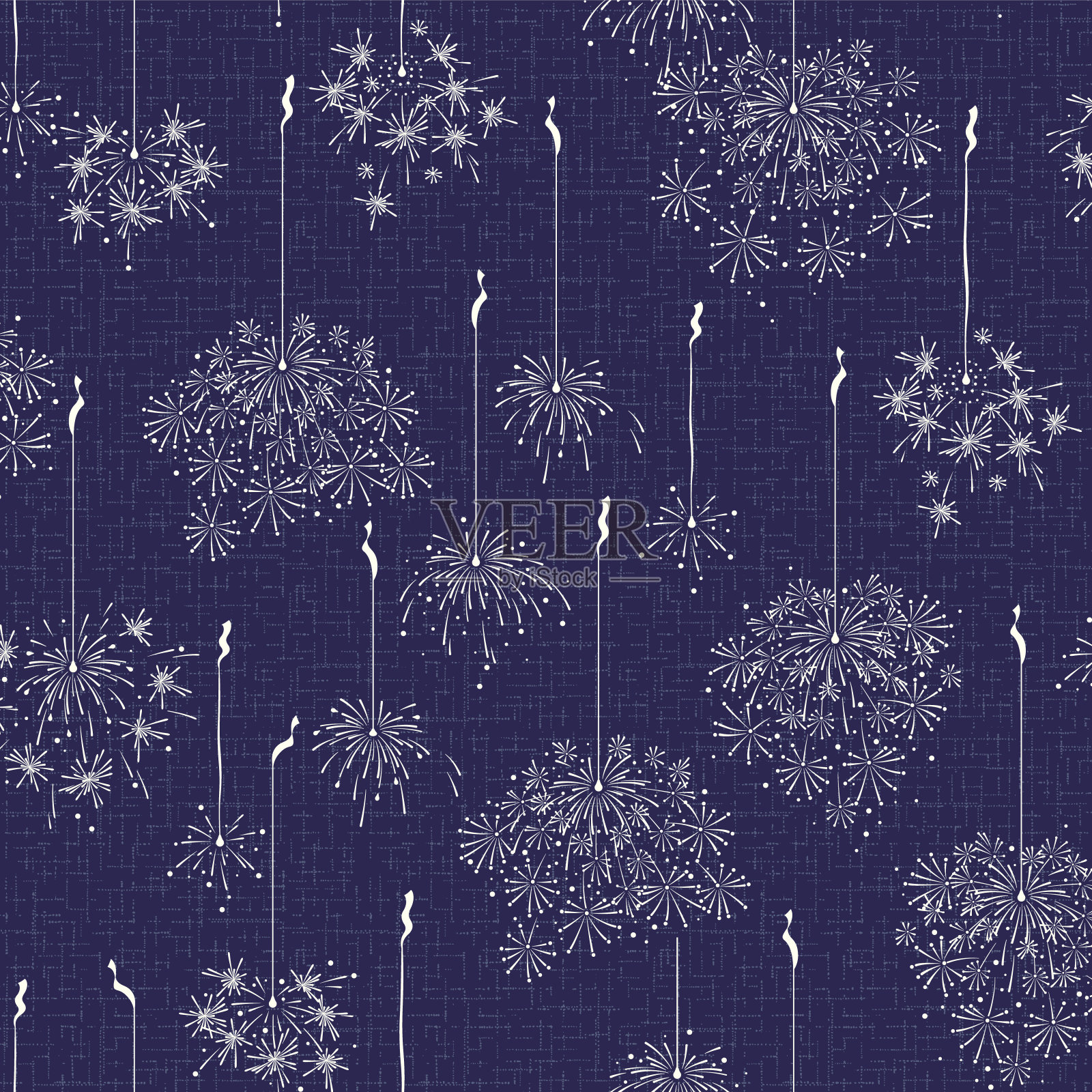 美丽的日本火花无缝图案,插画图片素材