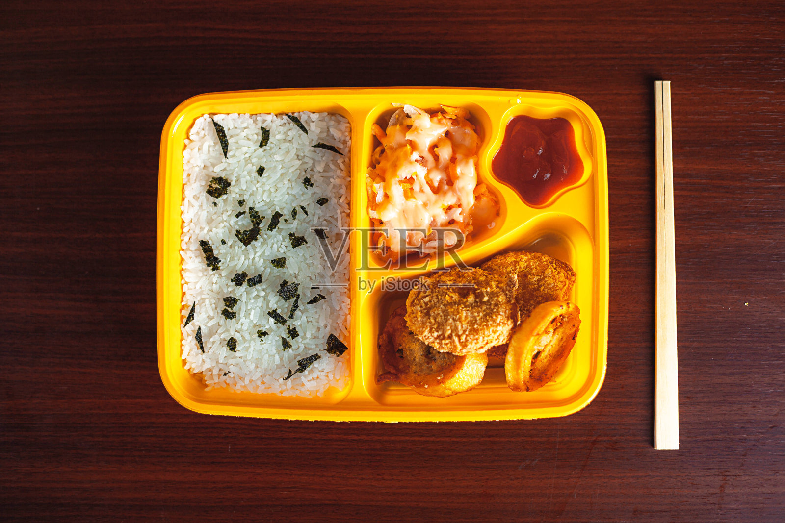 日本的便当照片摄影图片