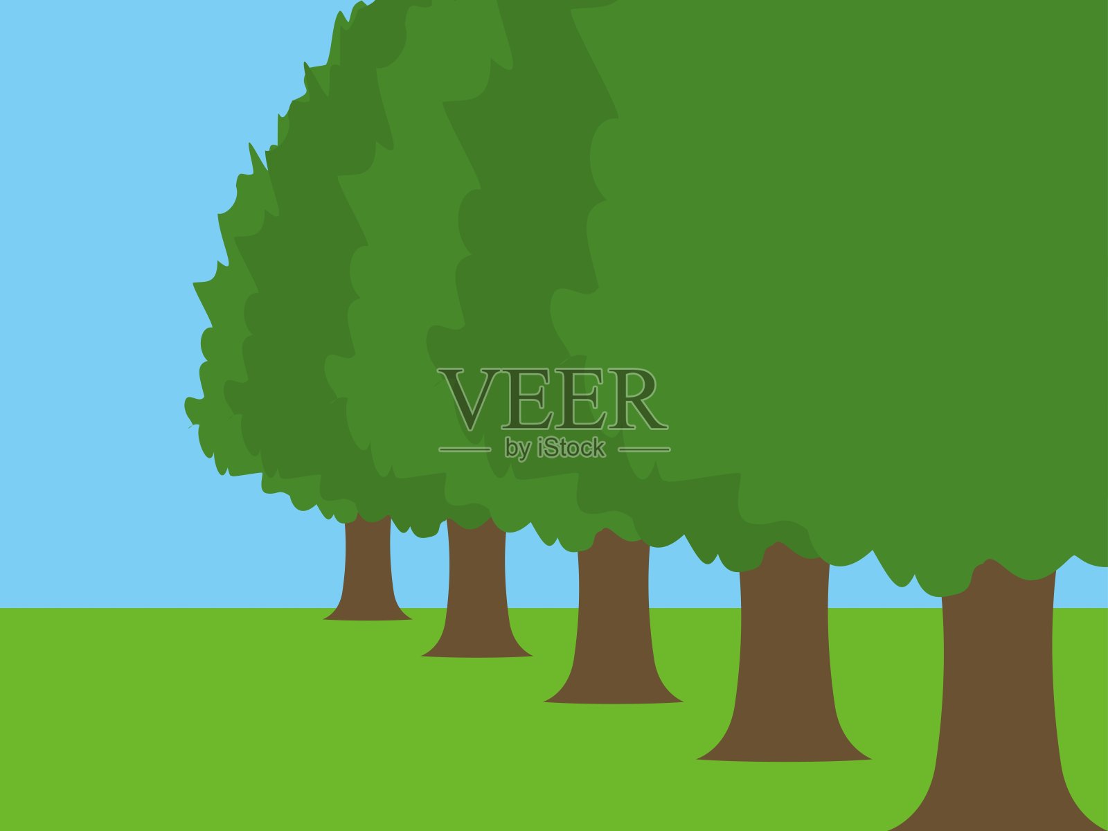 7 b树插画图片素材