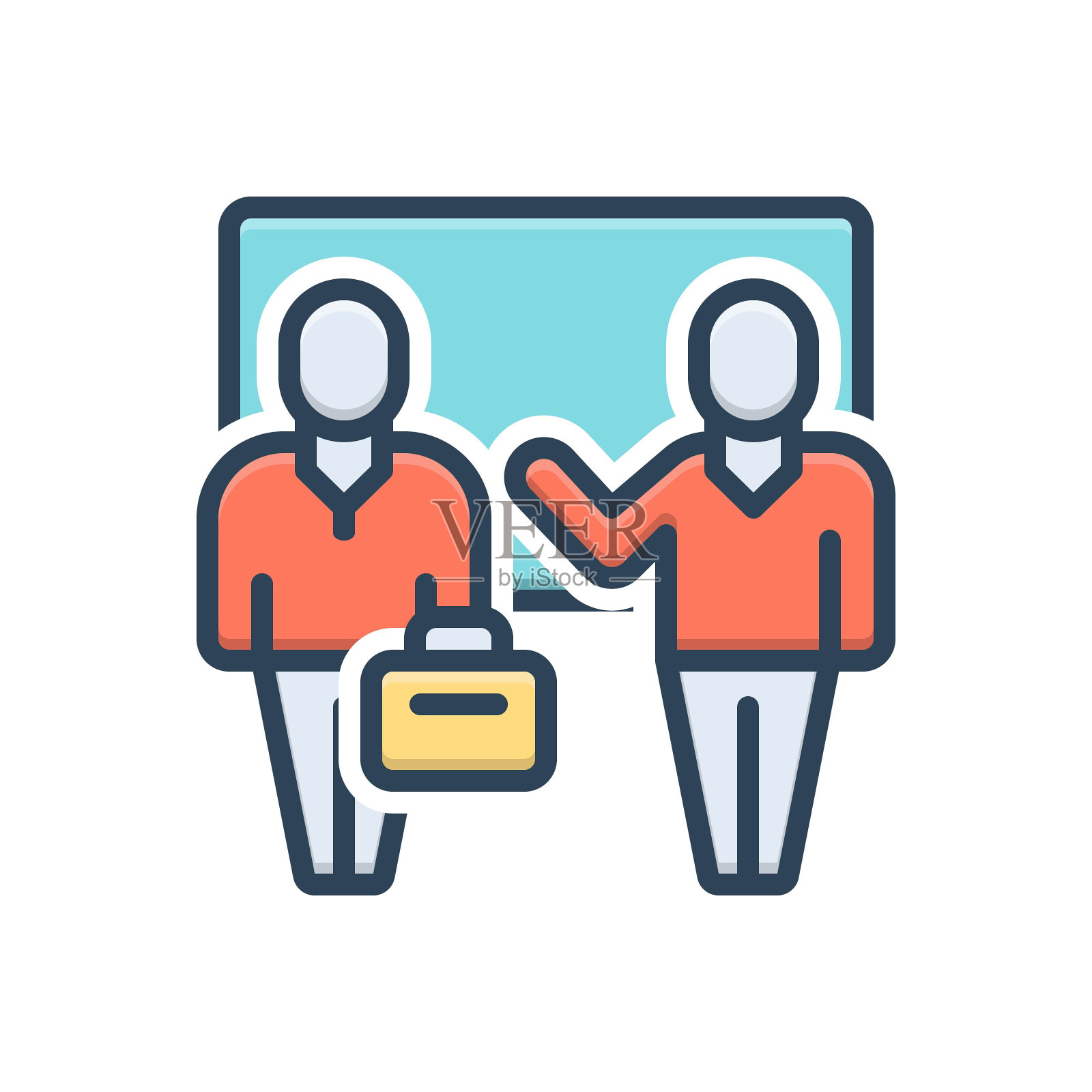 介绍认识的插画图片素材