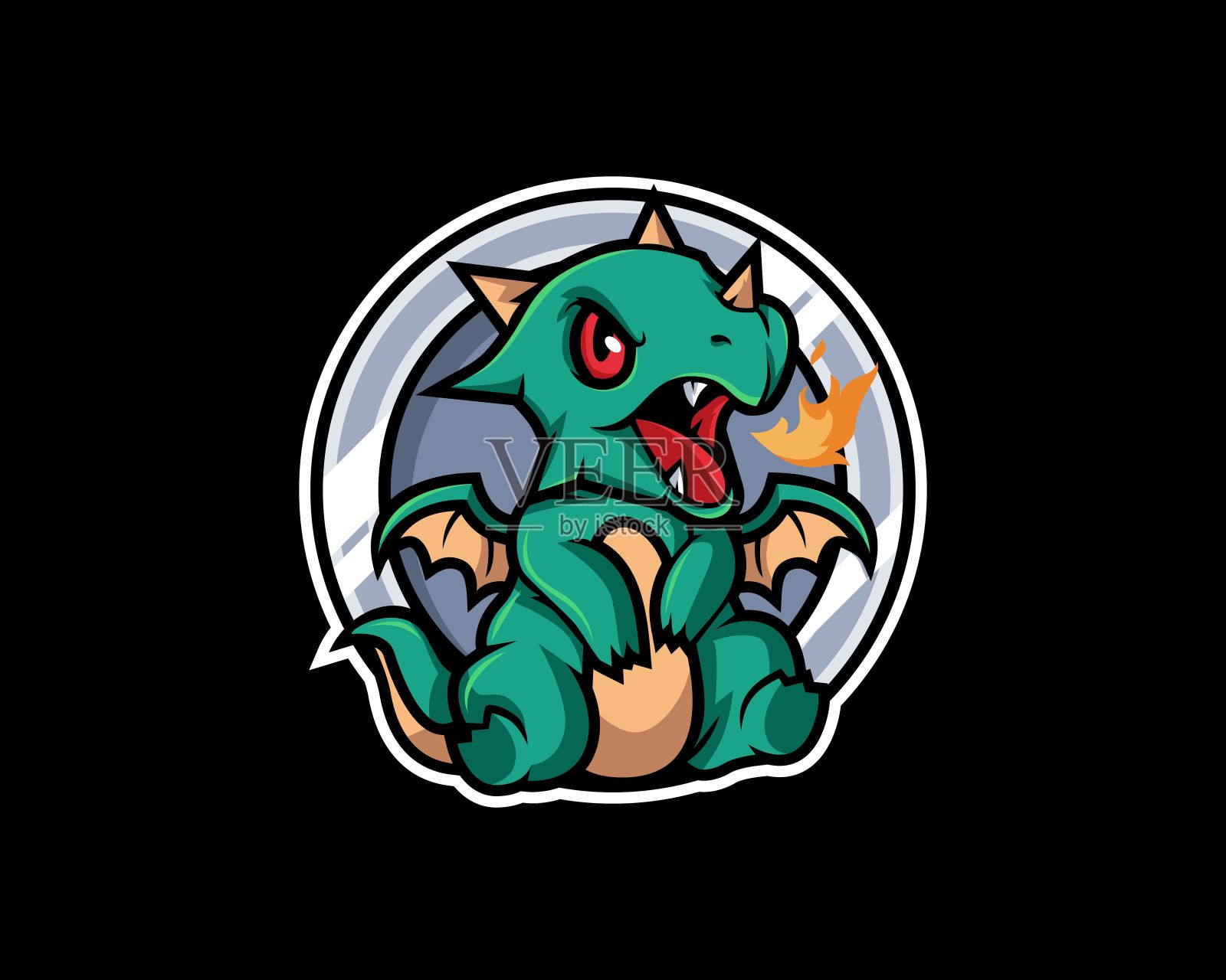 小龙矢量插图插画图片素材