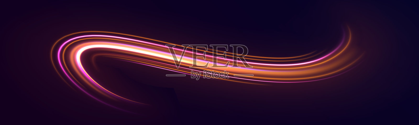 霓虹灯的背景插画图片素材