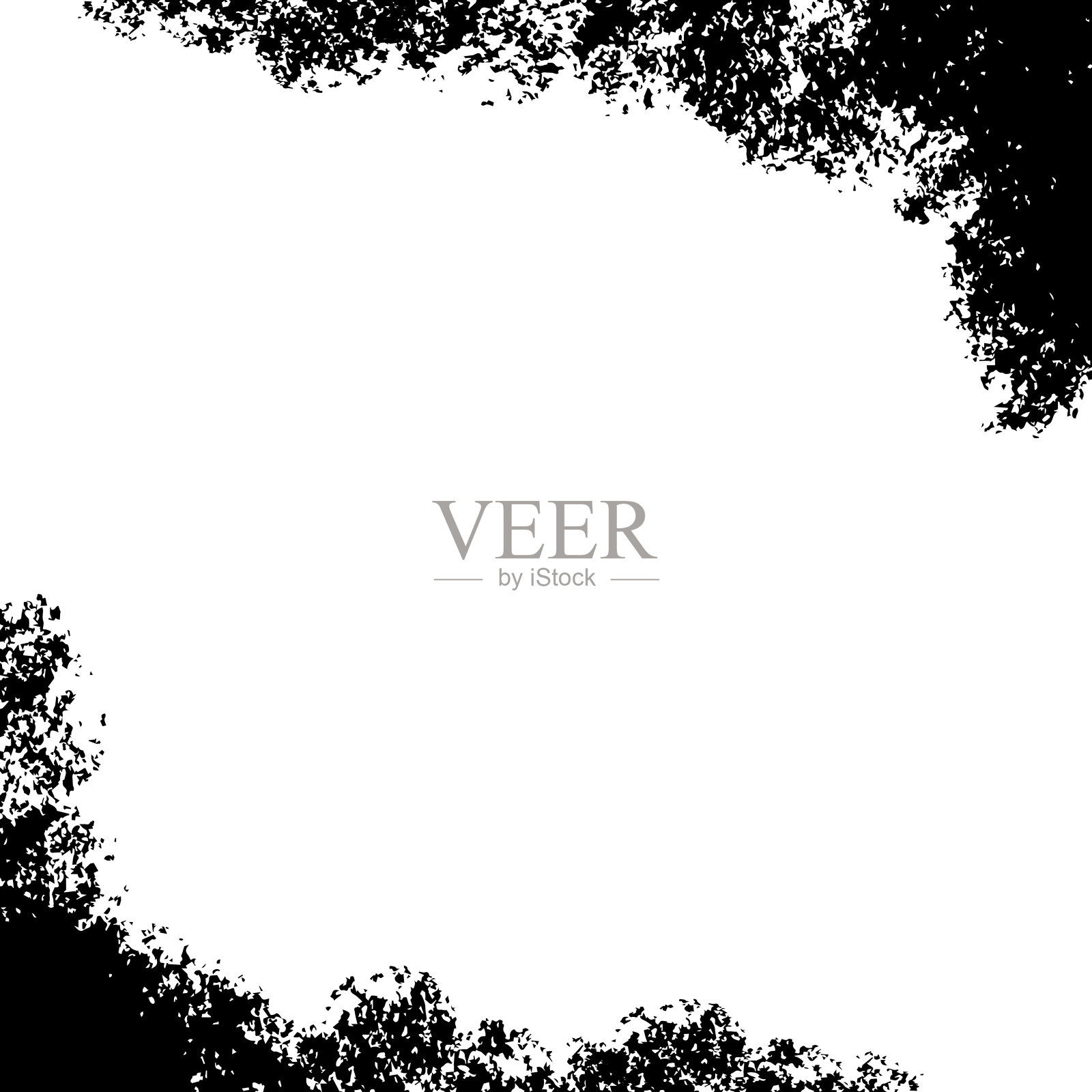 黑色grunge抽象背景纹理。插画图片素材