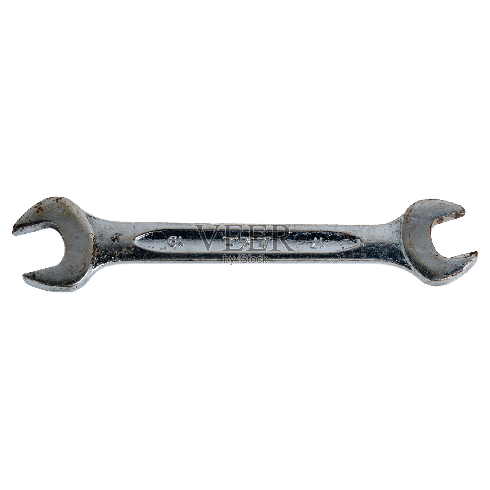 白色背景的孤立可调扳手照片摄影图片