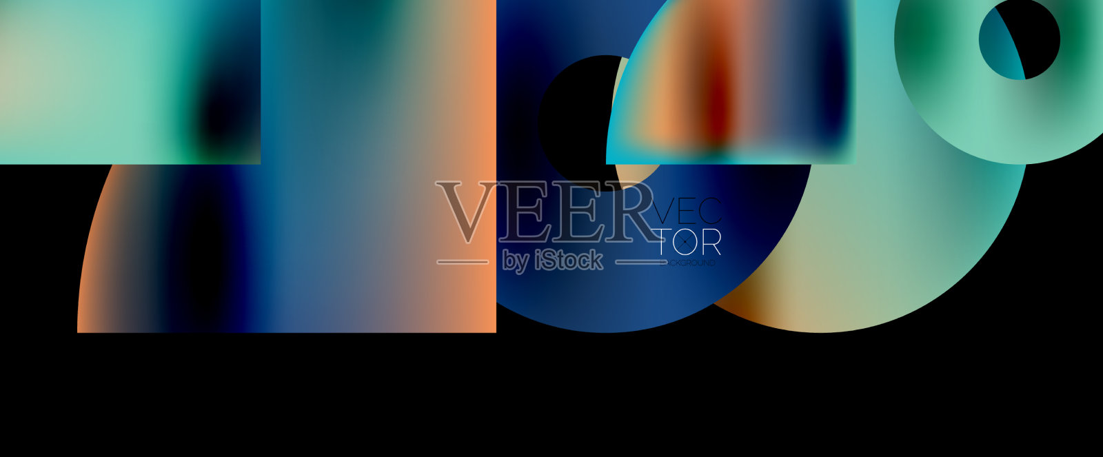 圆形构成抽象壁纸背景插画图片素材