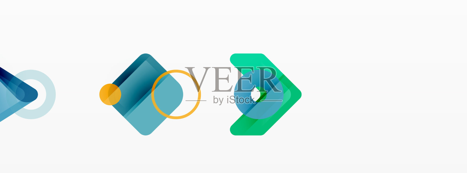 抽象三角形和正方形最小几何插画图片素材