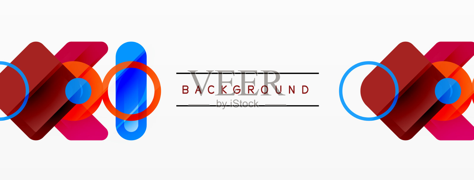 抽象三角形和正方形最小几何插画图片素材