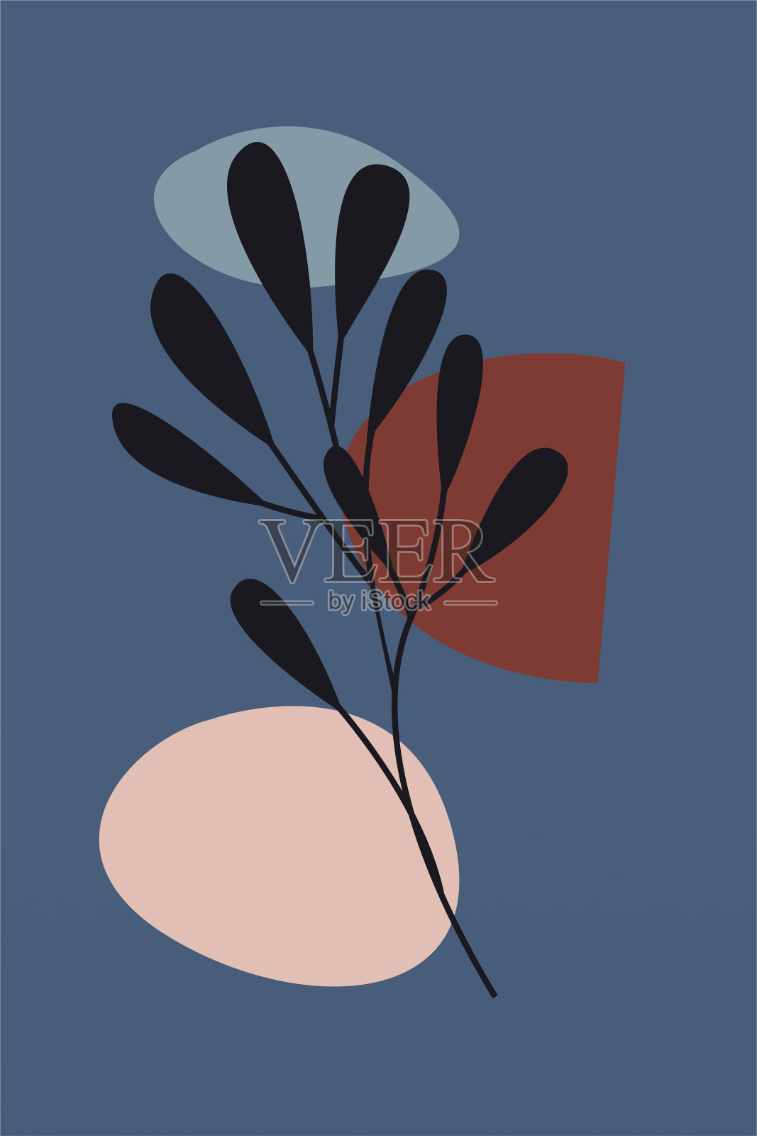 审美抽象波西米亚女人艺术矢量插画图片素材