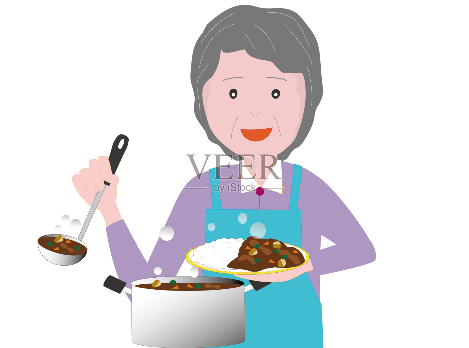 高级烹饪插画图片素材