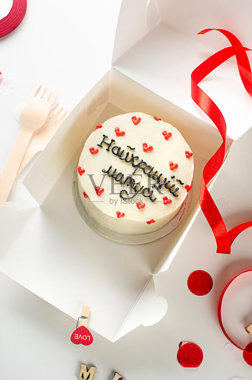 时髦的母亲节便当蛋糕照片摄影图片