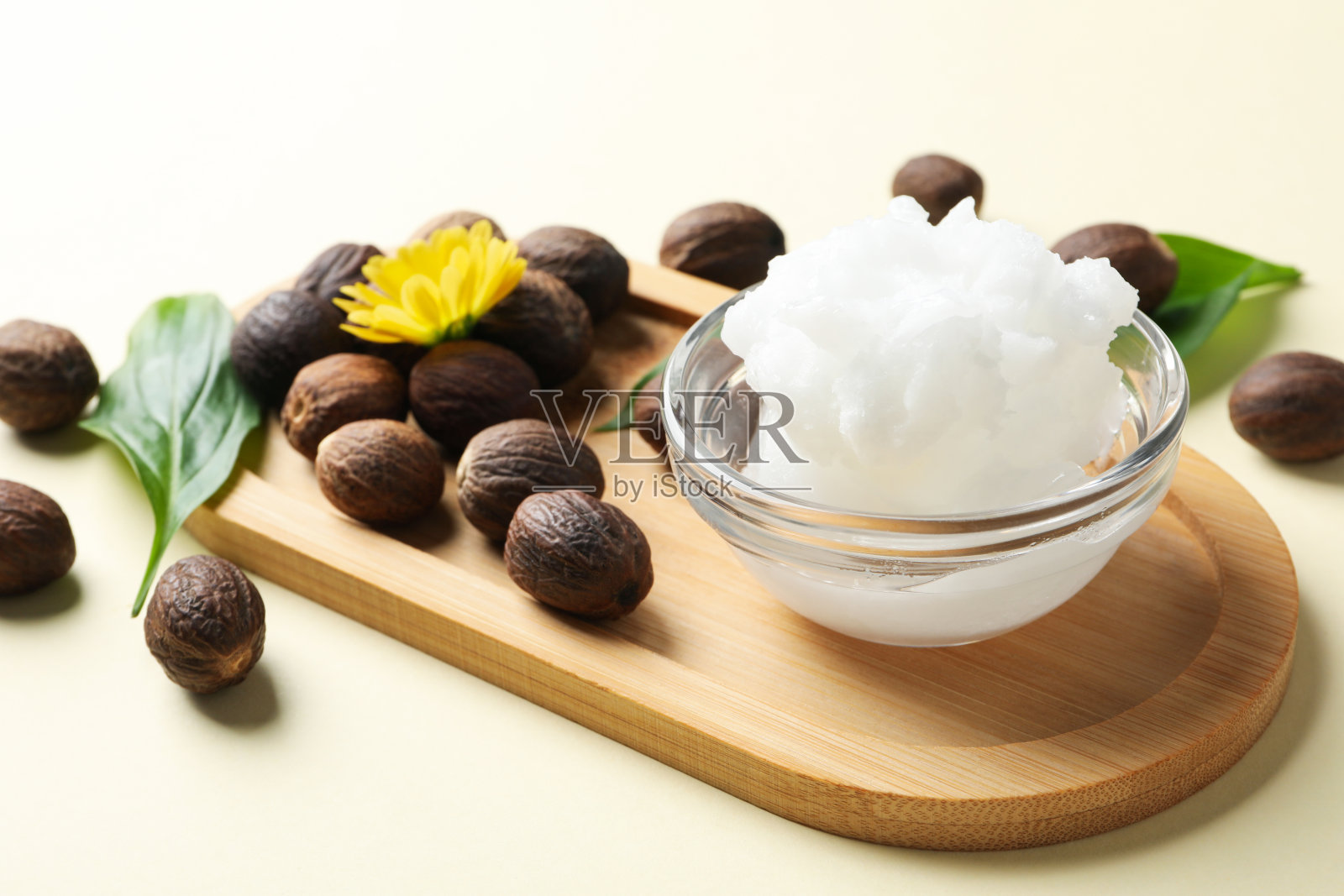 护肤化妆品的概念,乳木果油,近距离照片摄影图片