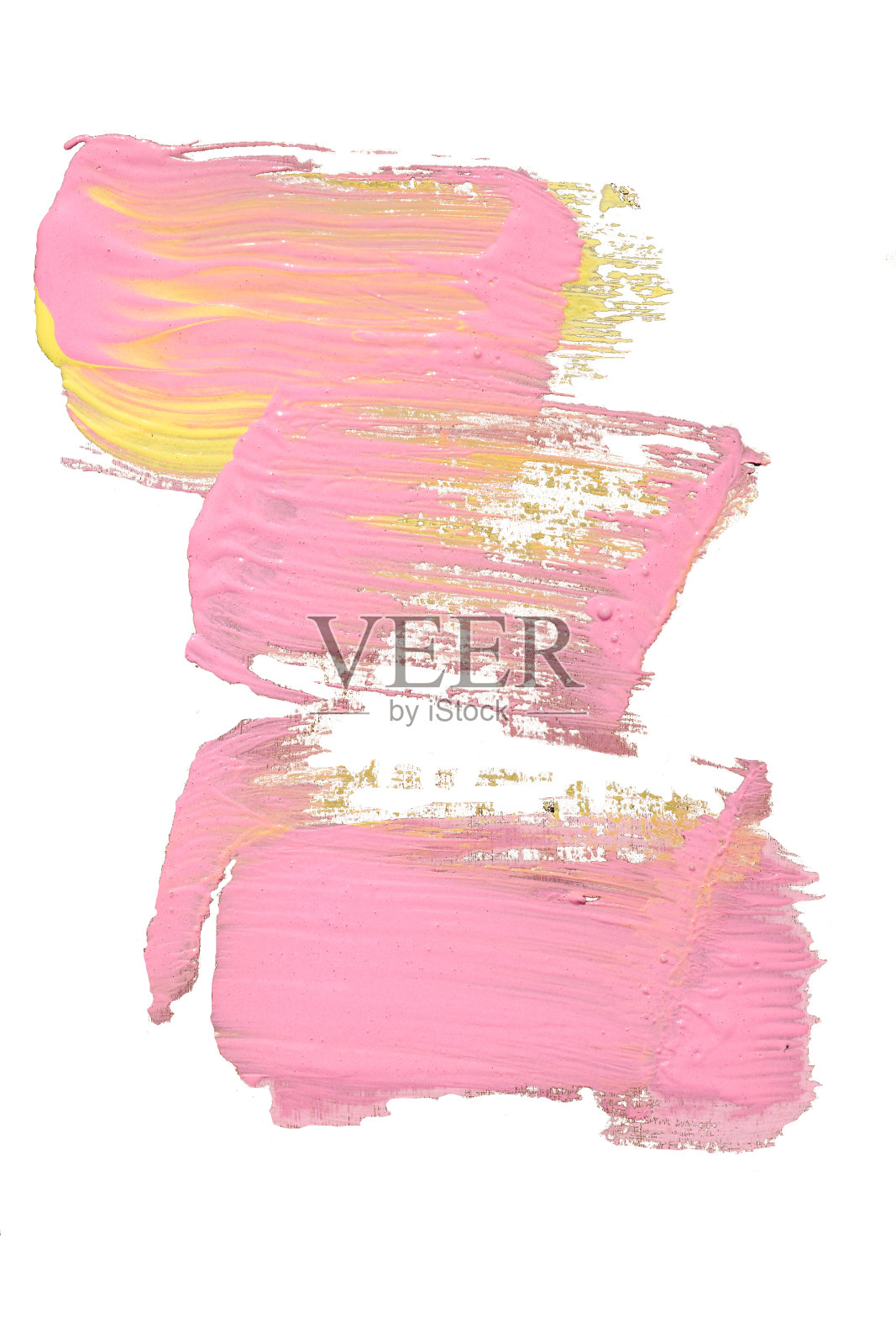 黄粉色笔触照片摄影图片