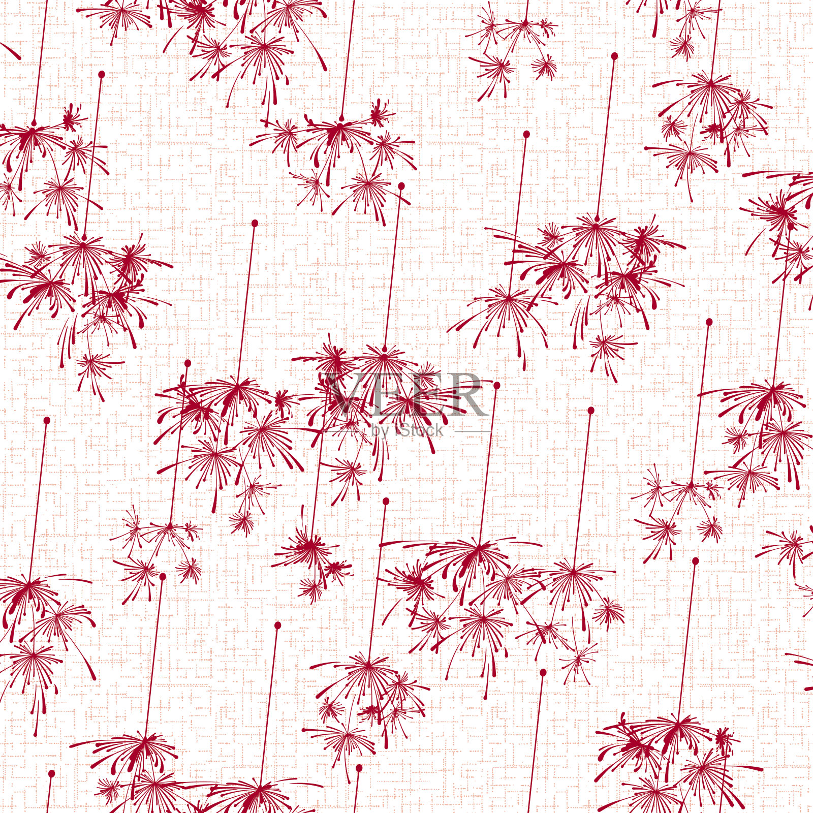 美丽的日本火花无缝图案,插画图片素材