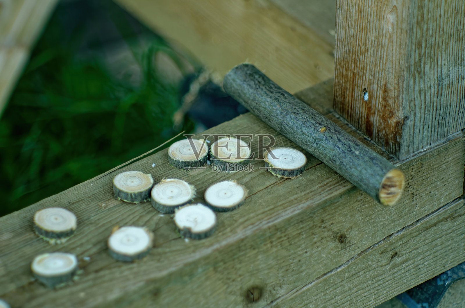 为符文准备木制圆圈照片摄影图片