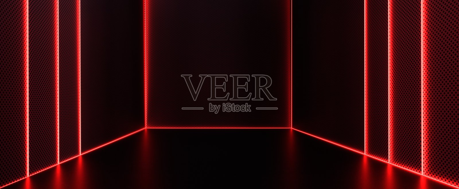 科技网室与红色激光照明背景照片摄影图片