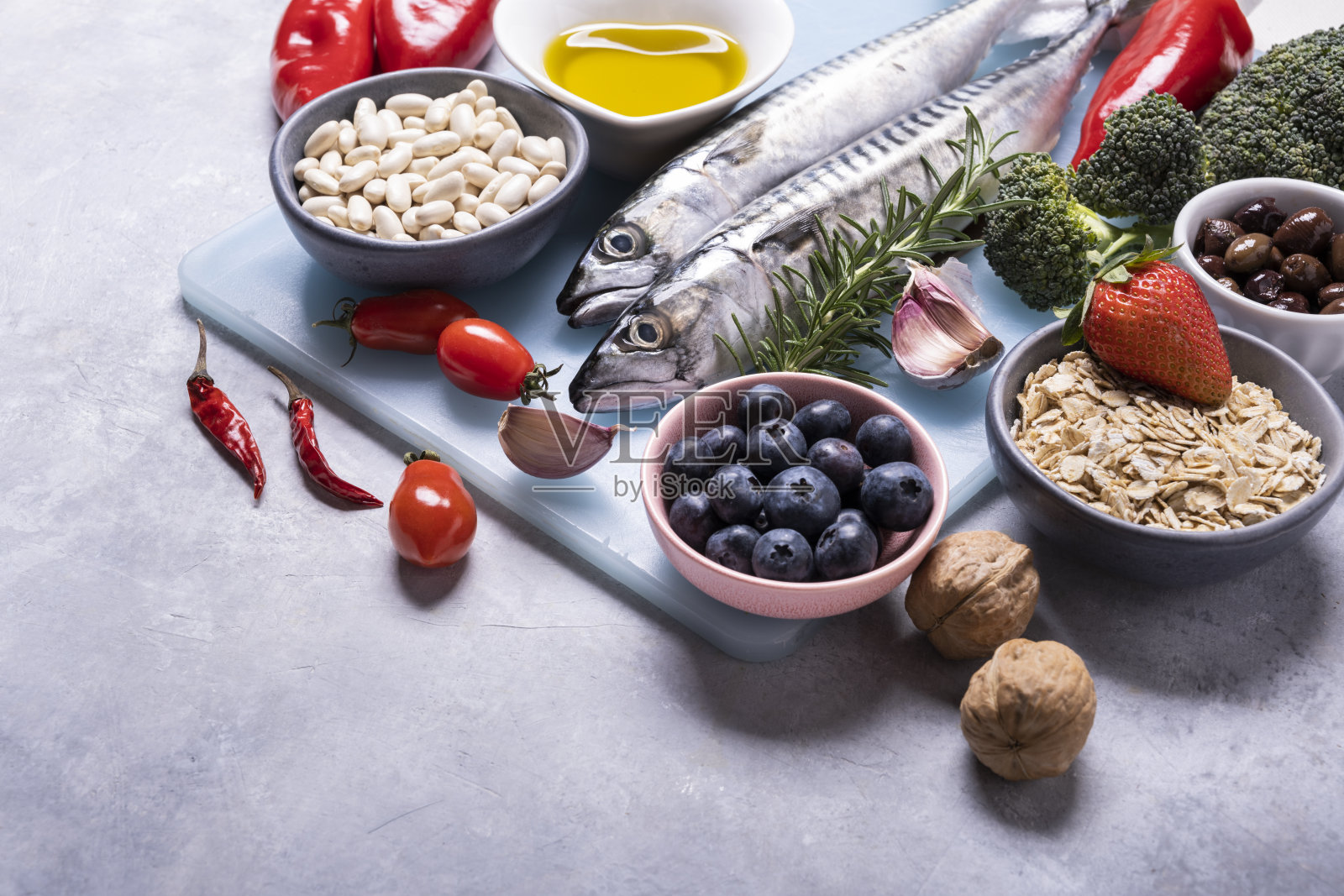 地中海式饮食照片摄影图片