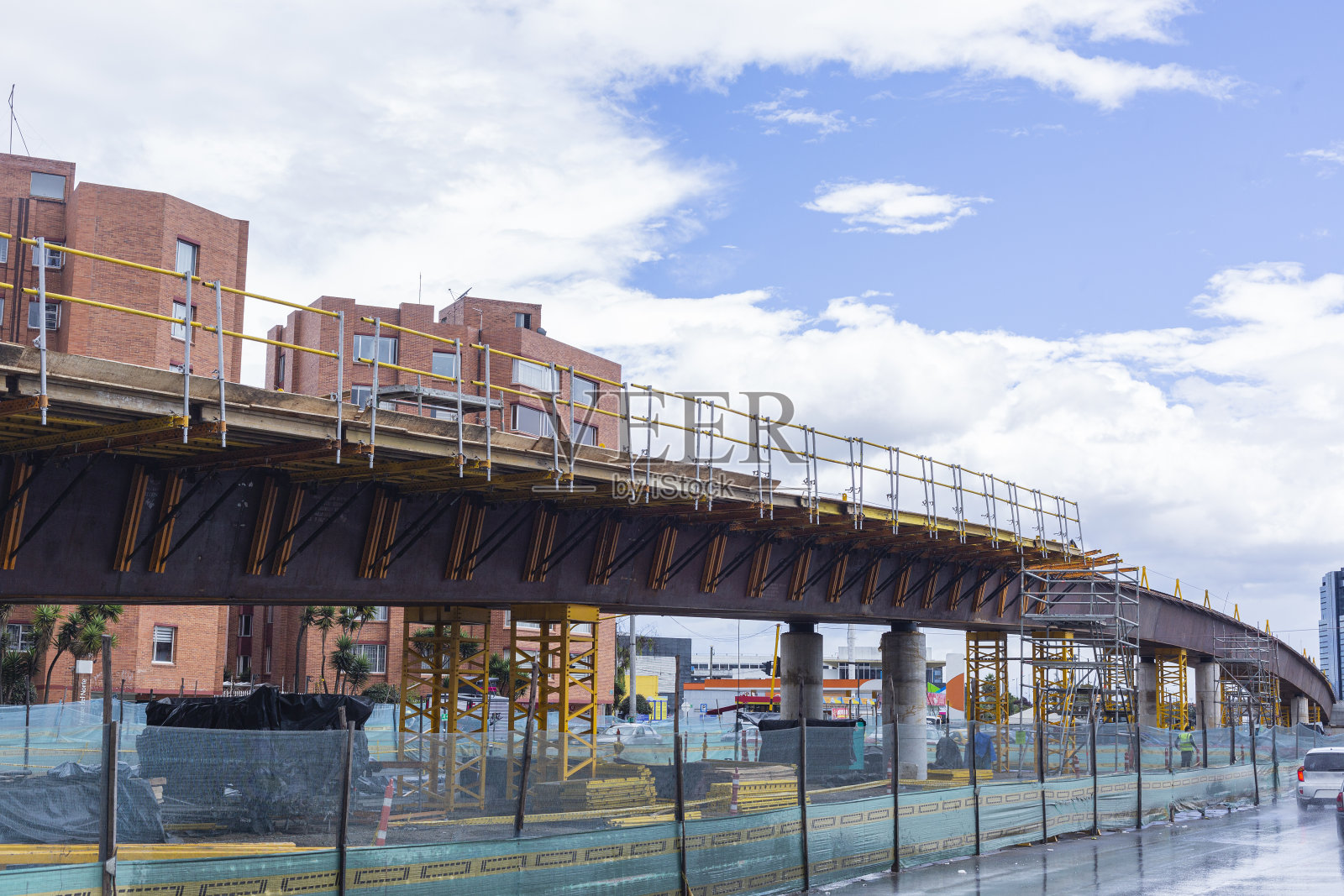 城市新街道建设的照片照片摄影图片