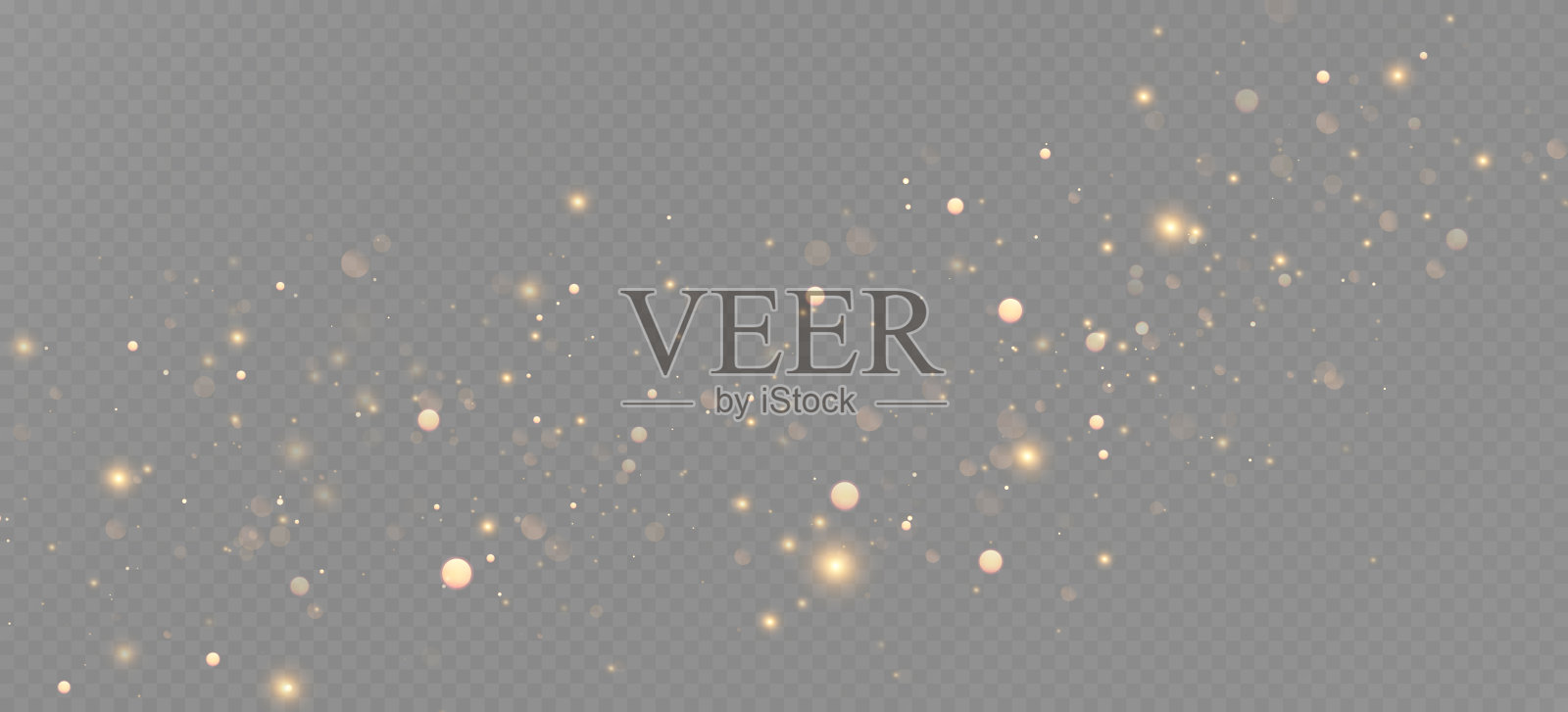 金色的亮片闪烁着许多灯光。闪闪发光的尘埃。奢华的金色颗粒背景。插画图片素材