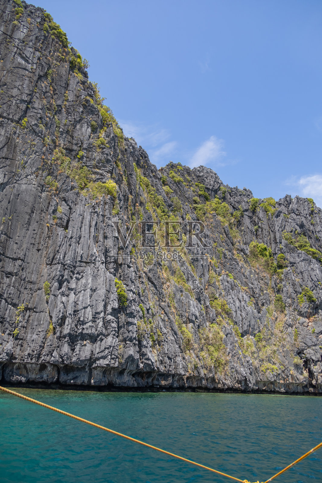 巴拉望岛爱妮岛的悬崖之旅照片摄影图片