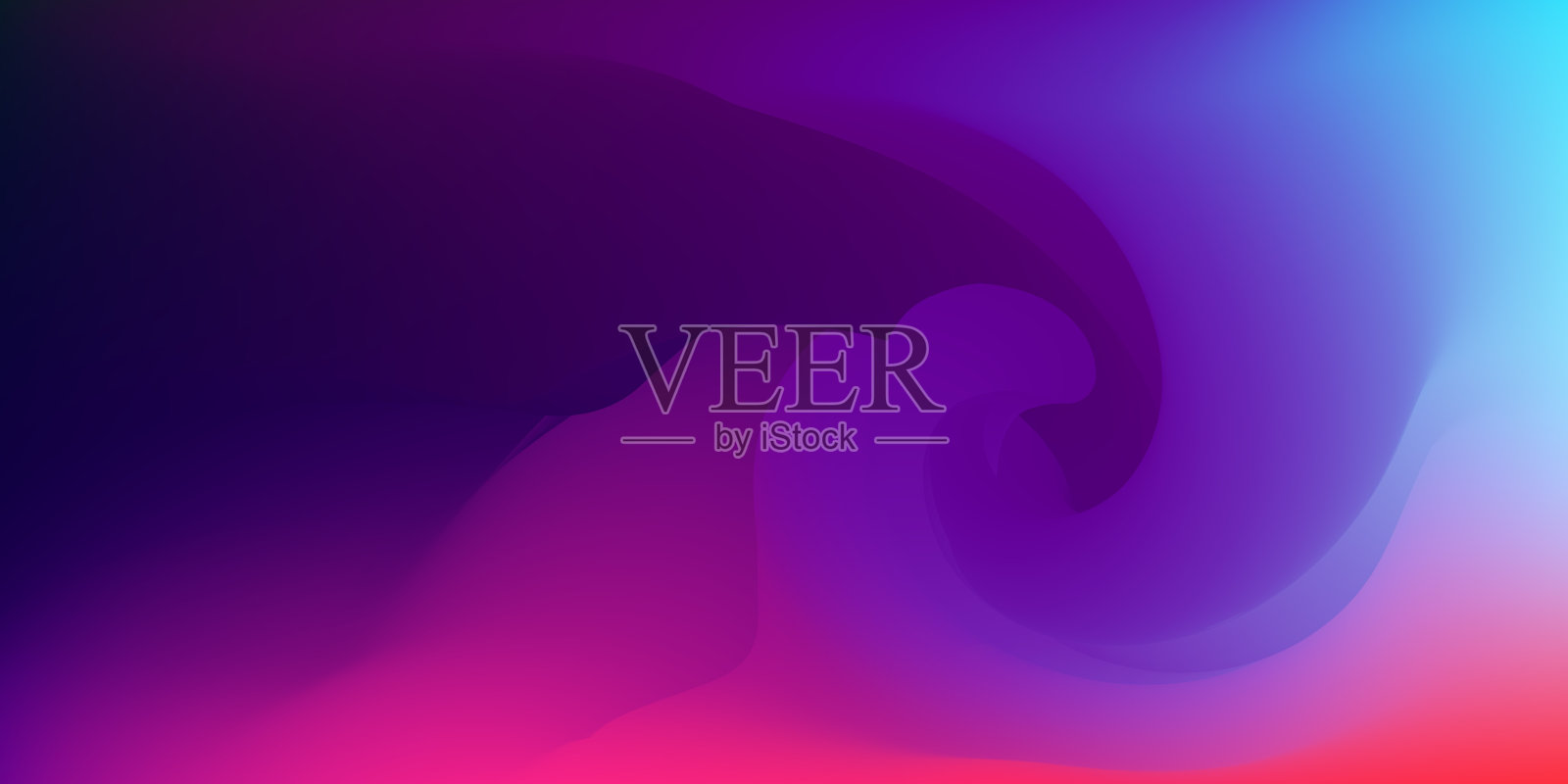 波动梯度,模糊散焦彩色背景插画图片素材