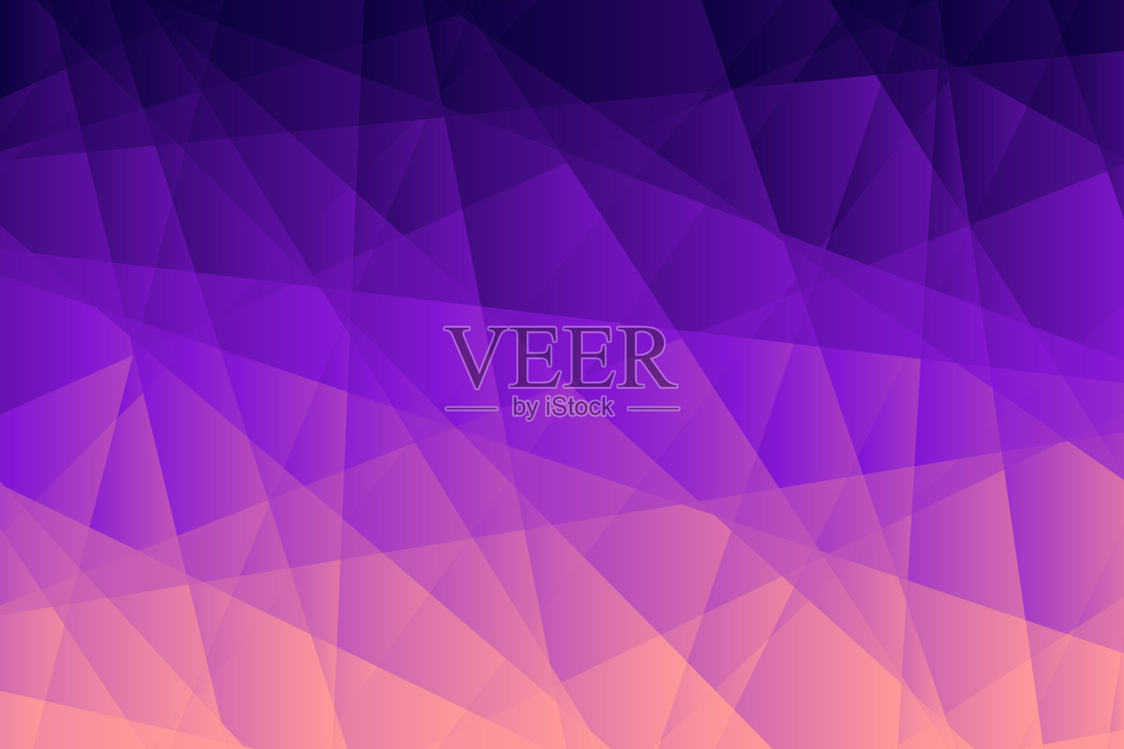 抽象几何背景-多边形马赛克与紫色梯度插画图片素材