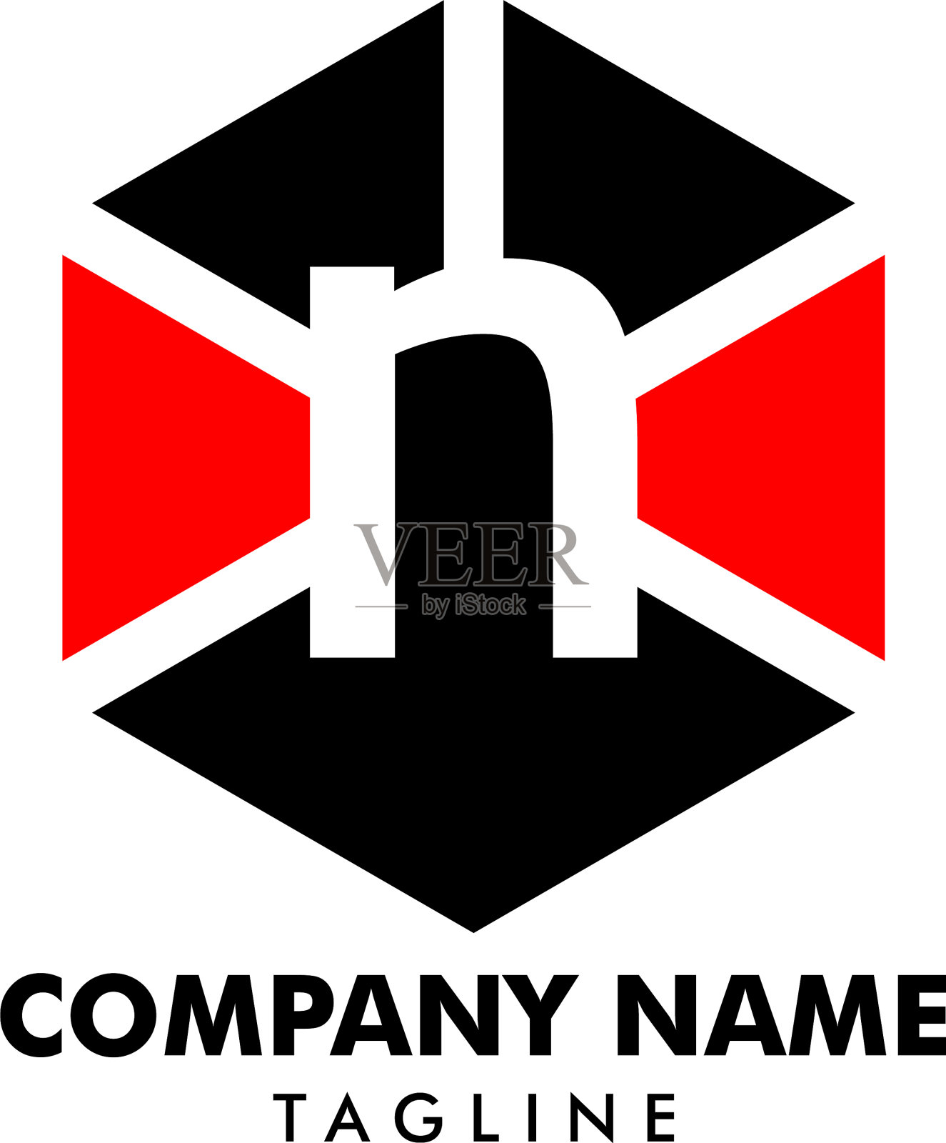 初始字母n标志模板设计插画图片素材