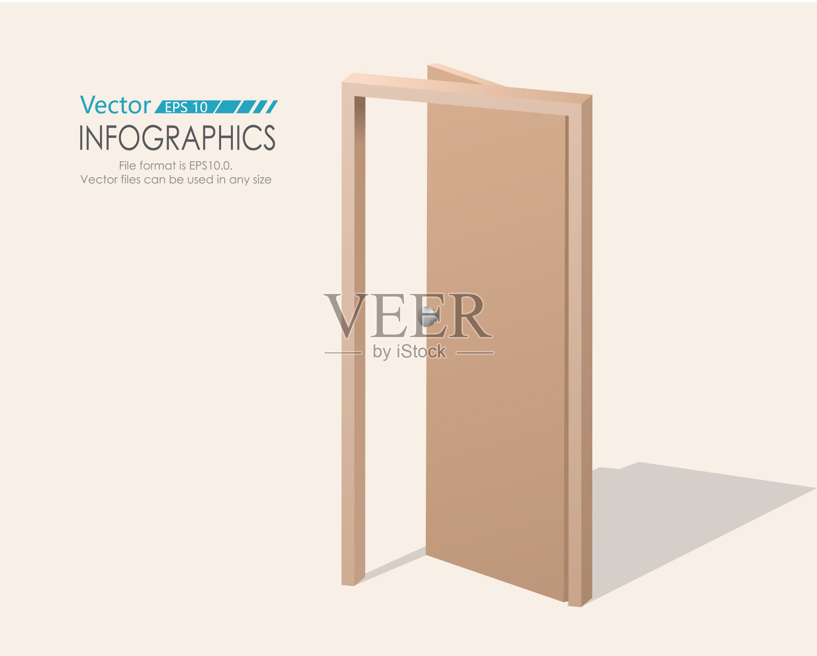 门插画图片素材