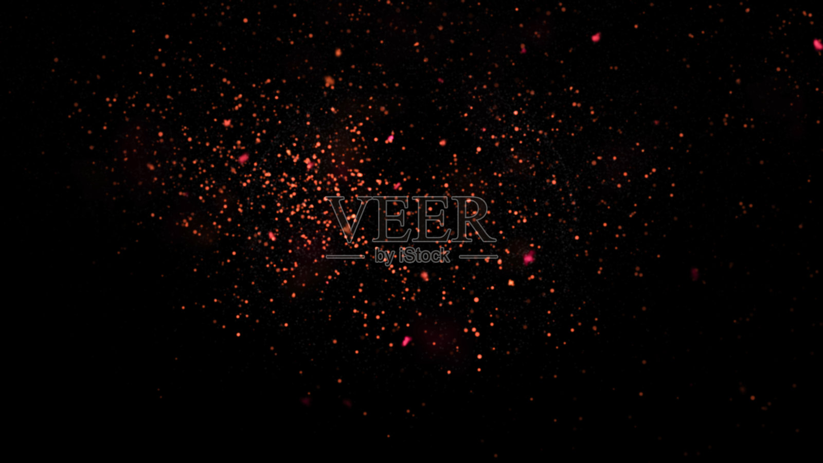 灯光闪烁的散焦插画图片素材