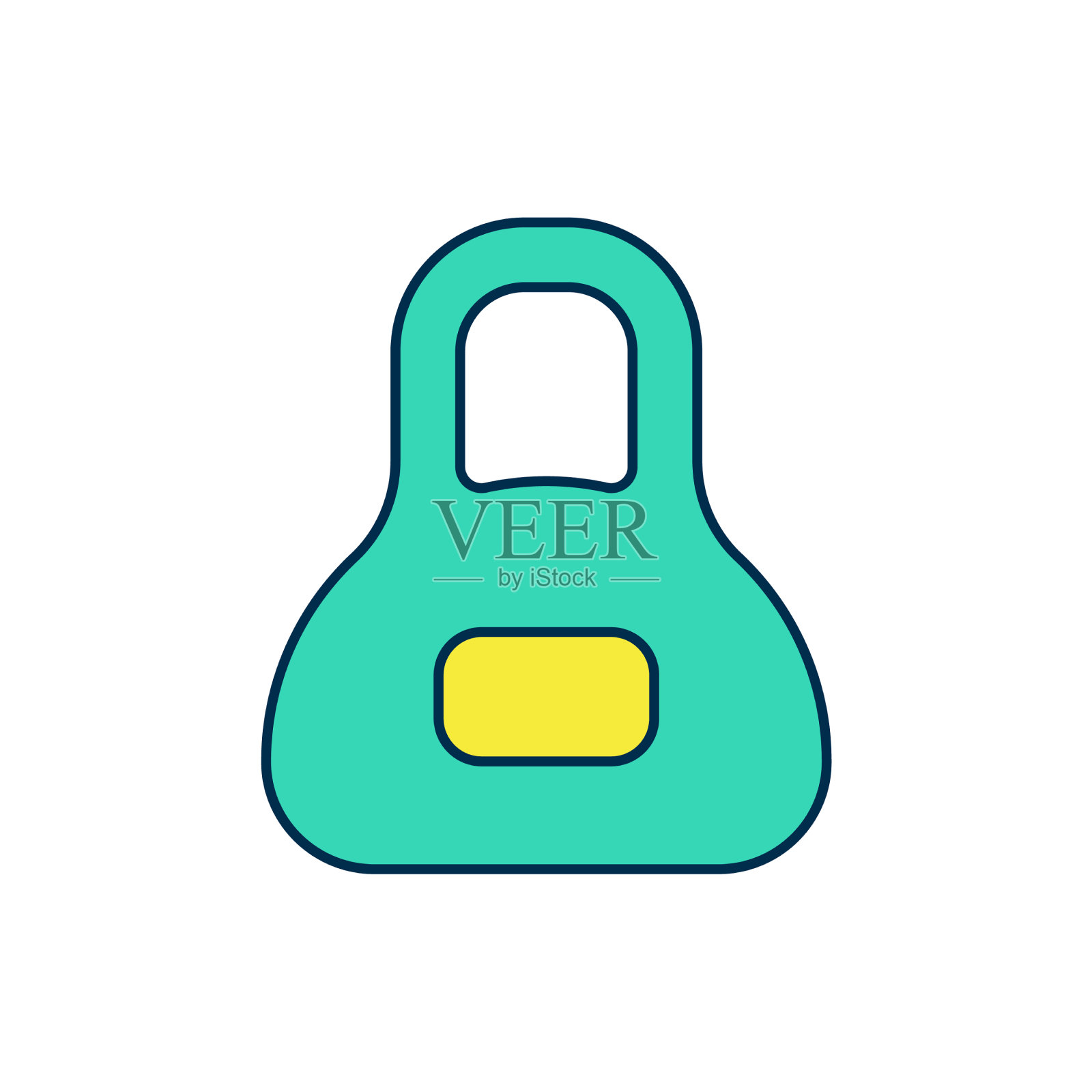 填充轮廓重量图标孤立在白色插画图片素材