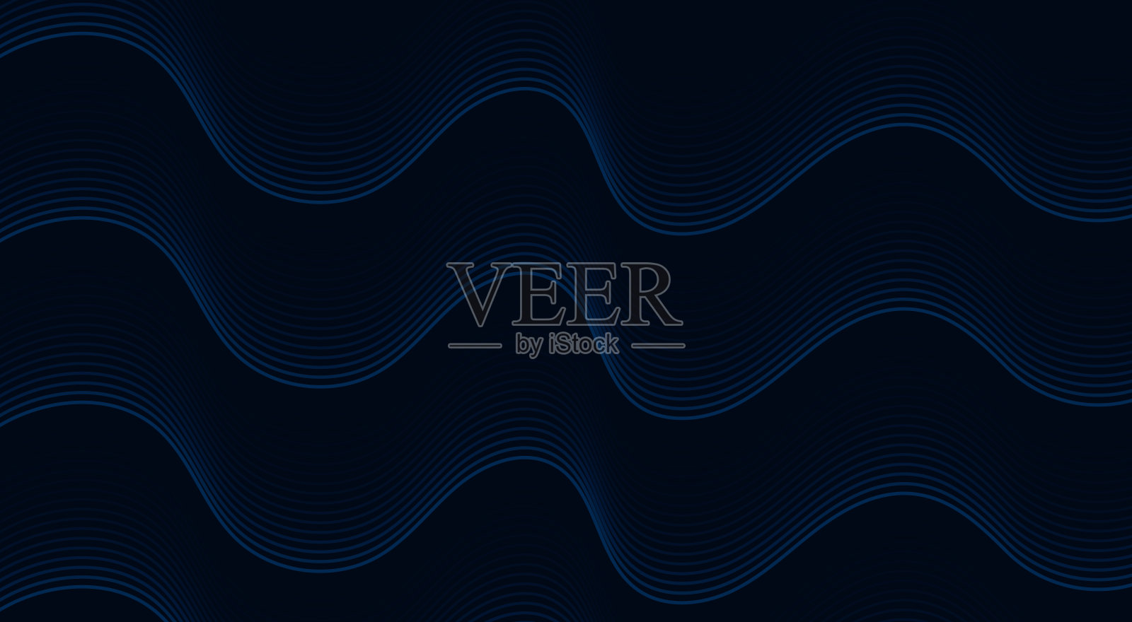 现代蓝色梯度液体分层抽象背景插画图片素材