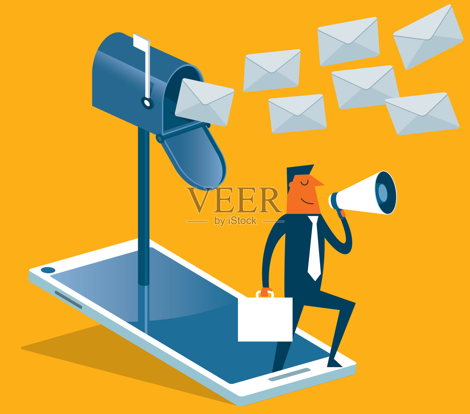 电子邮件插画图片素材