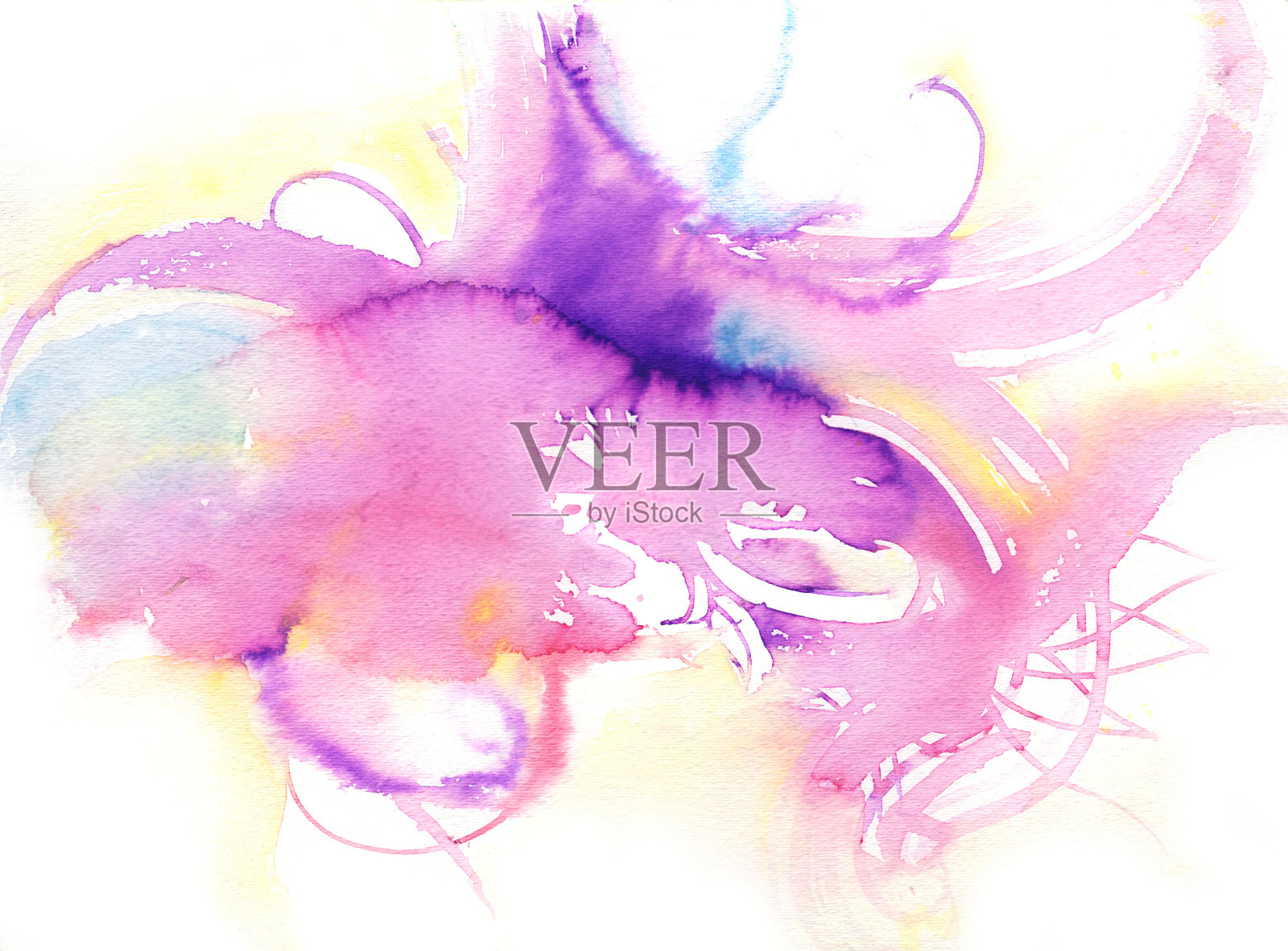 粉红色的统治插画图片素材