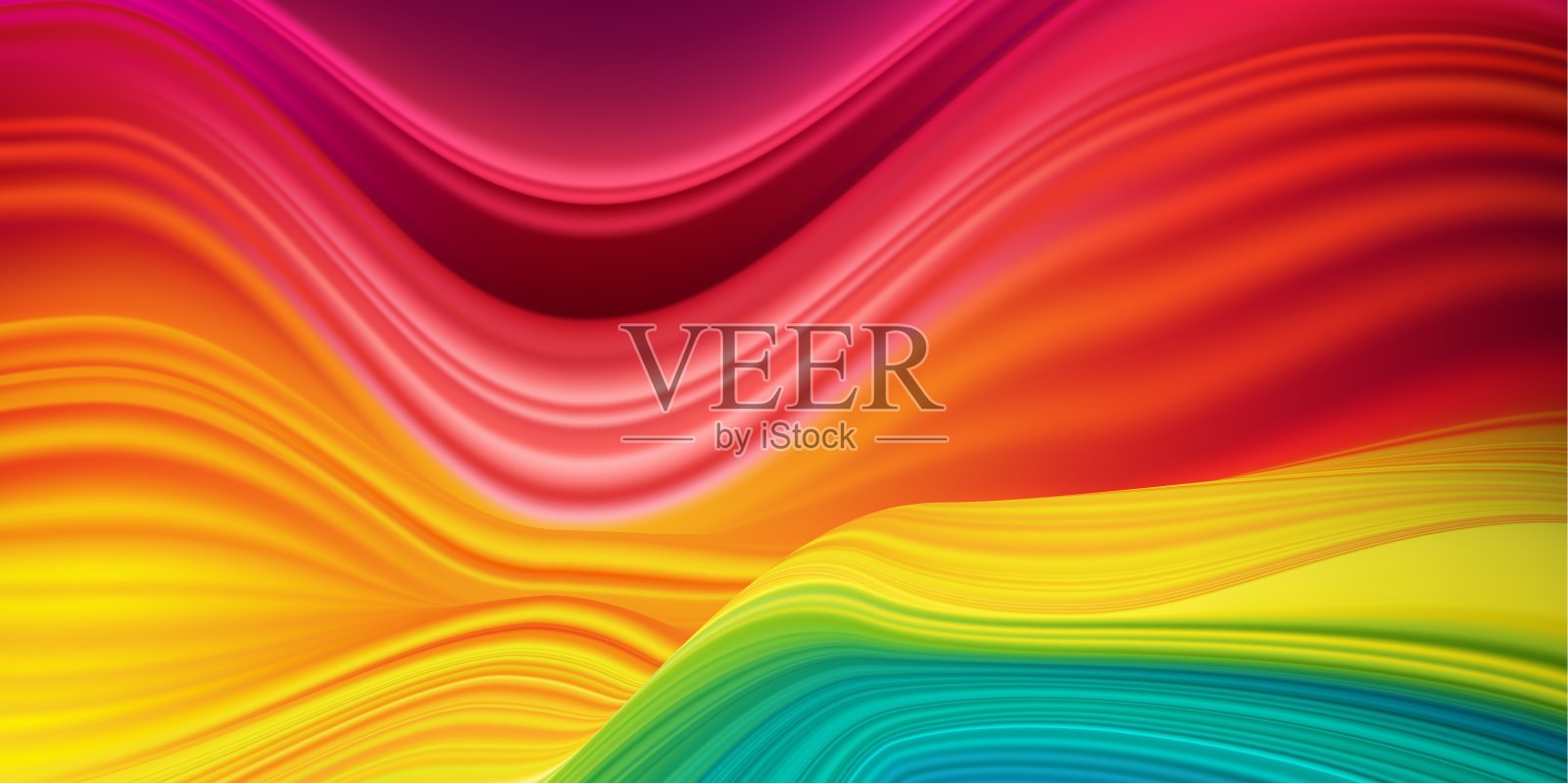 摘要挥动明亮的多颜色背景插画图片素材