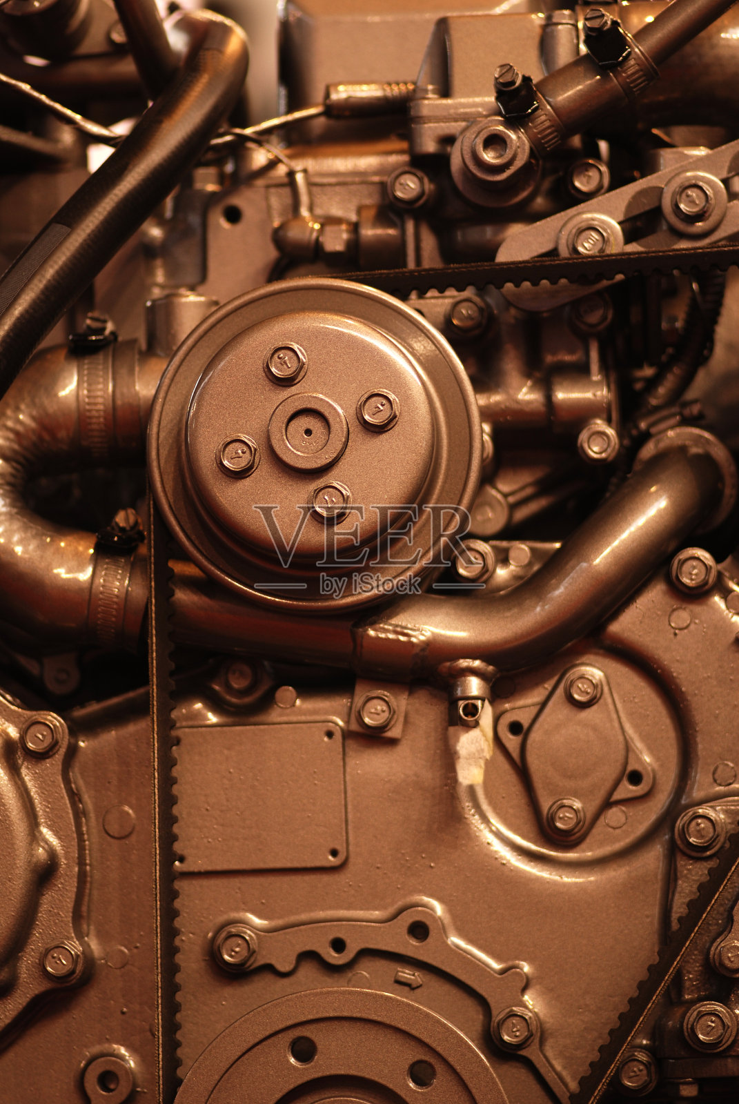 典型的发动机前照片摄影图片