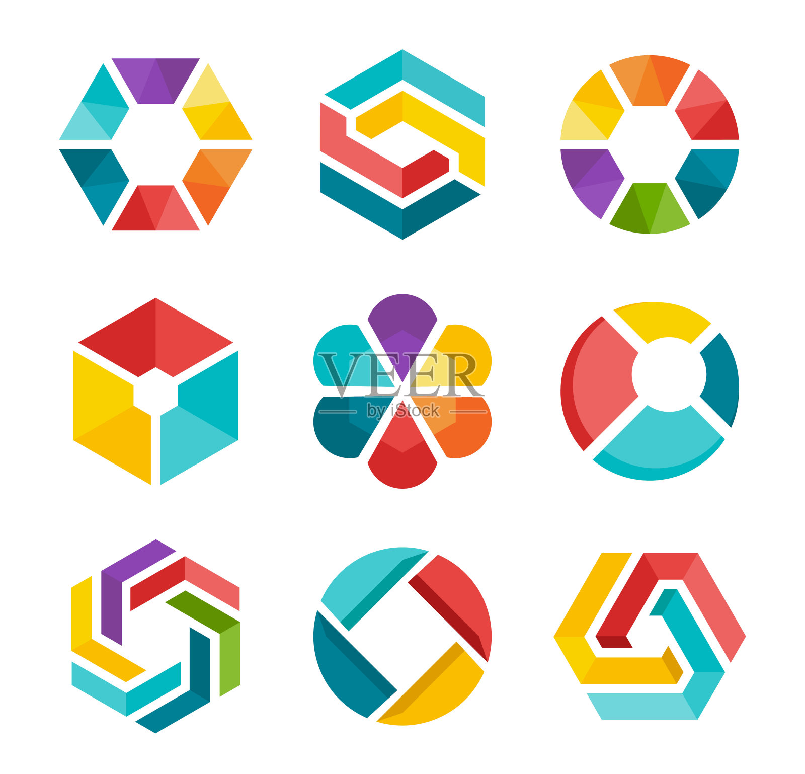 标志设计元素插画图片素材