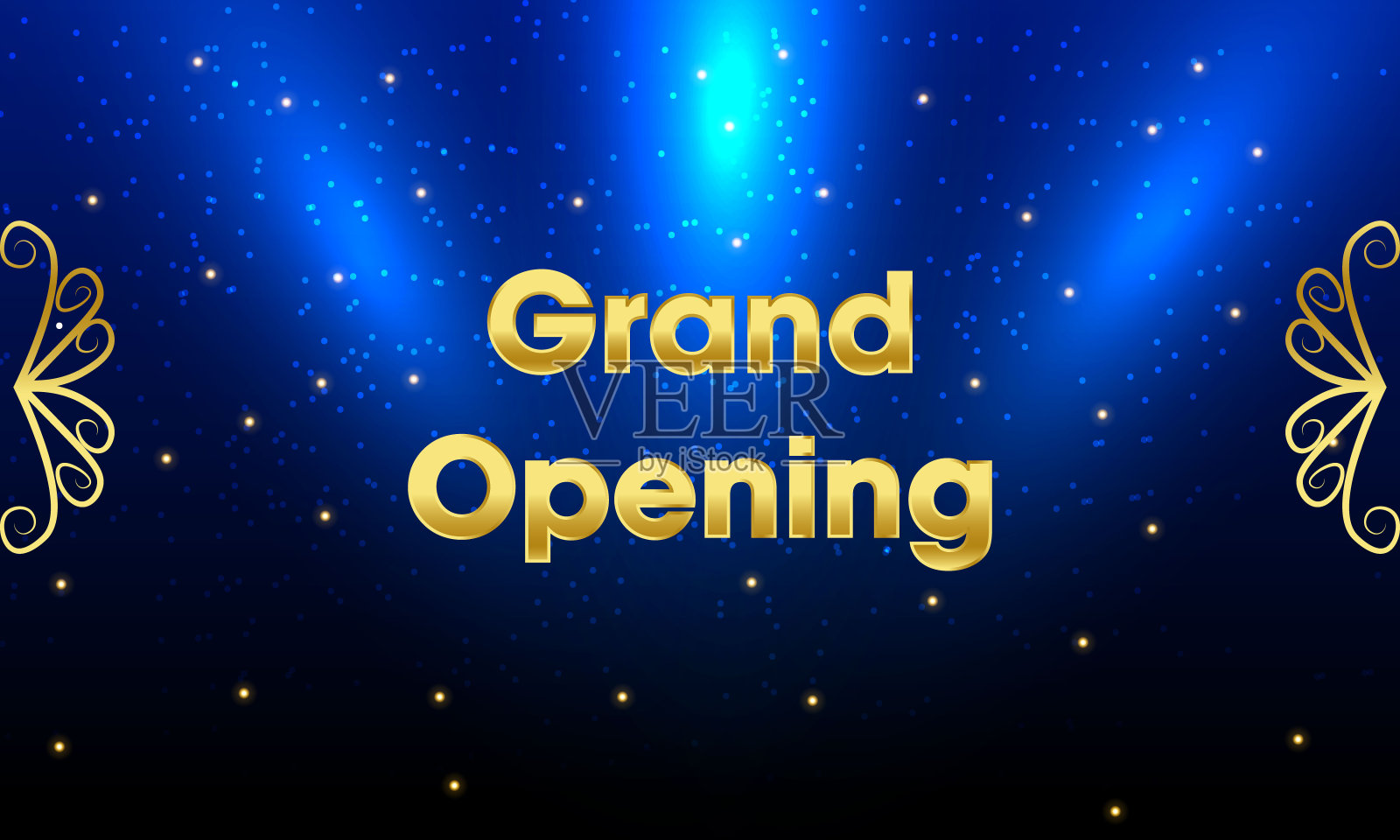 盛大开业矢量插图,背景为新店库存插图插画图片素材