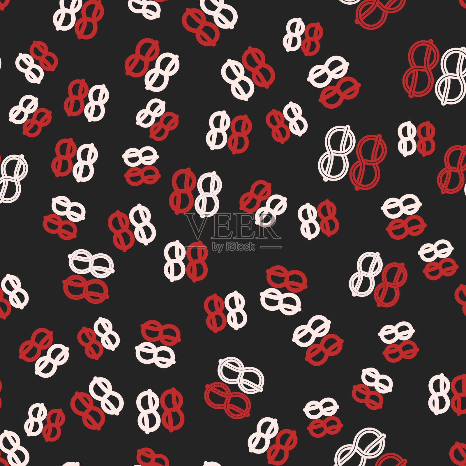 线航海绳结图标孤立无缝插画图片素材