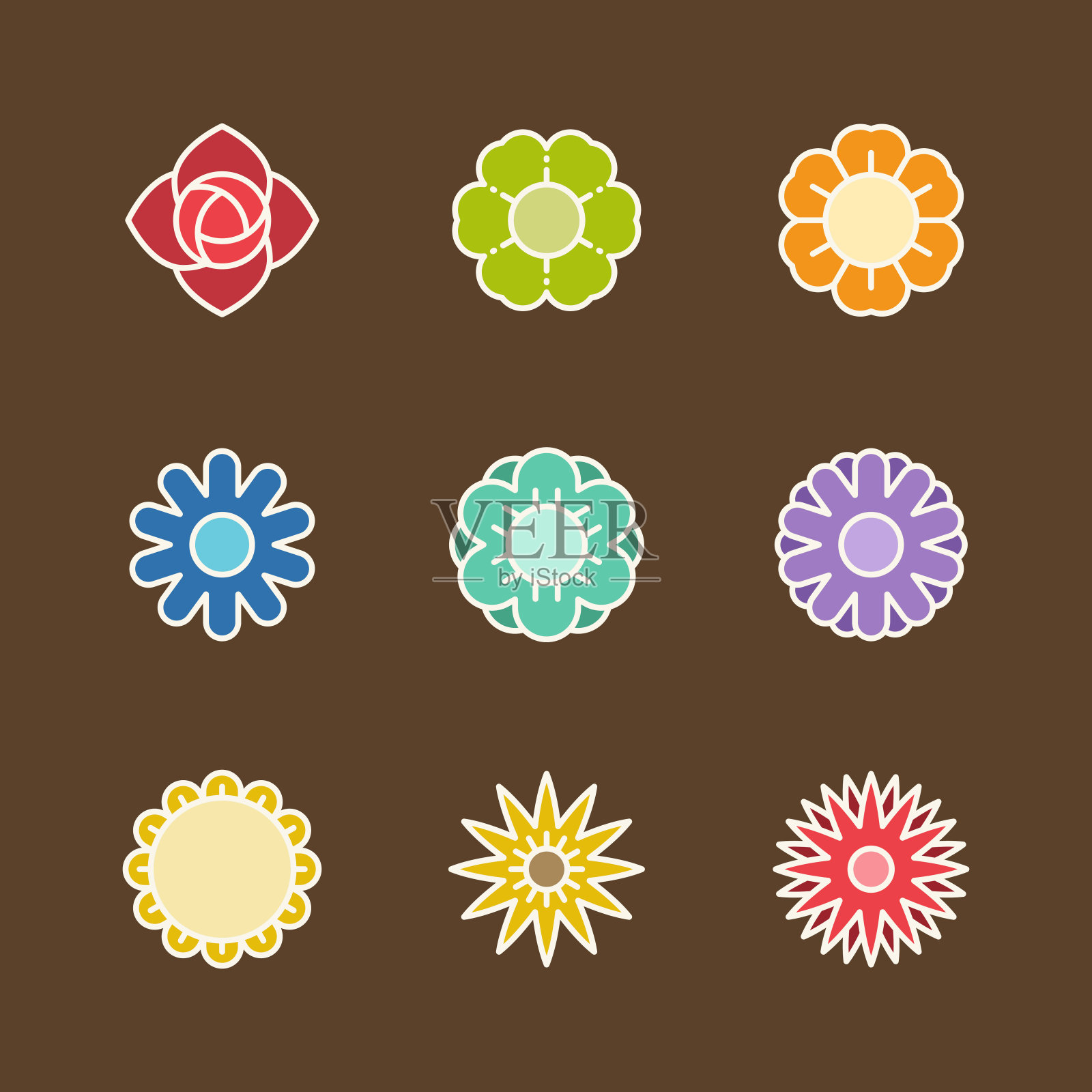 花卉图标图标素材