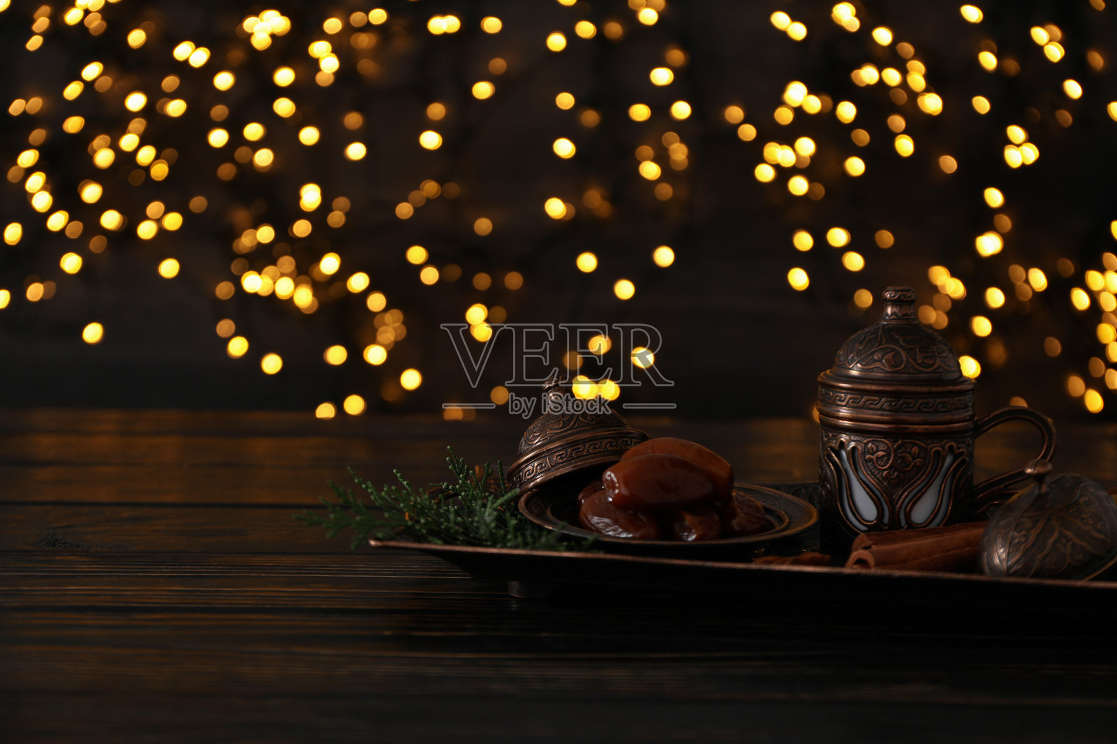 穆斯林斋月概念,文字空间照片摄影图片