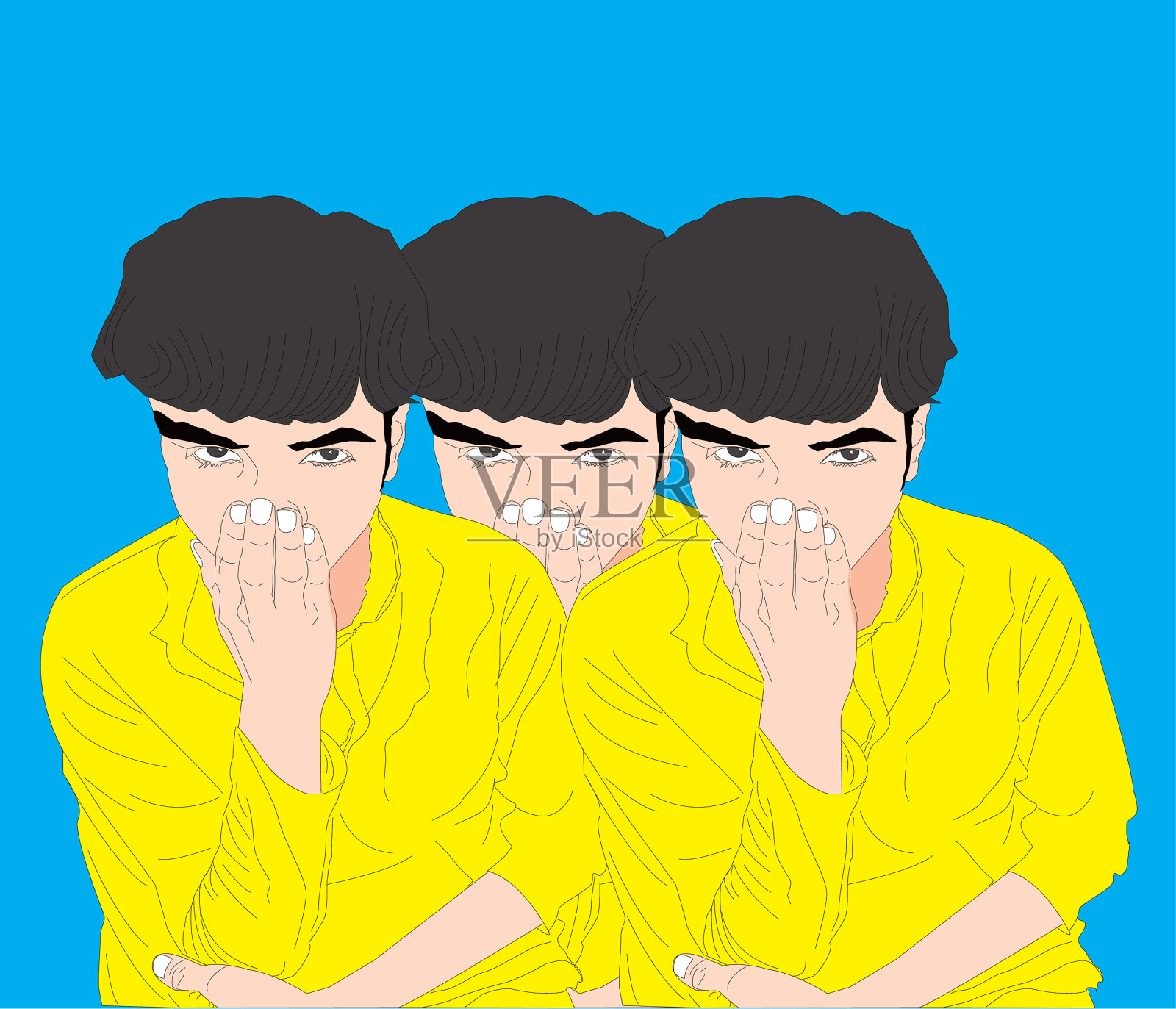 学生插画图片素材