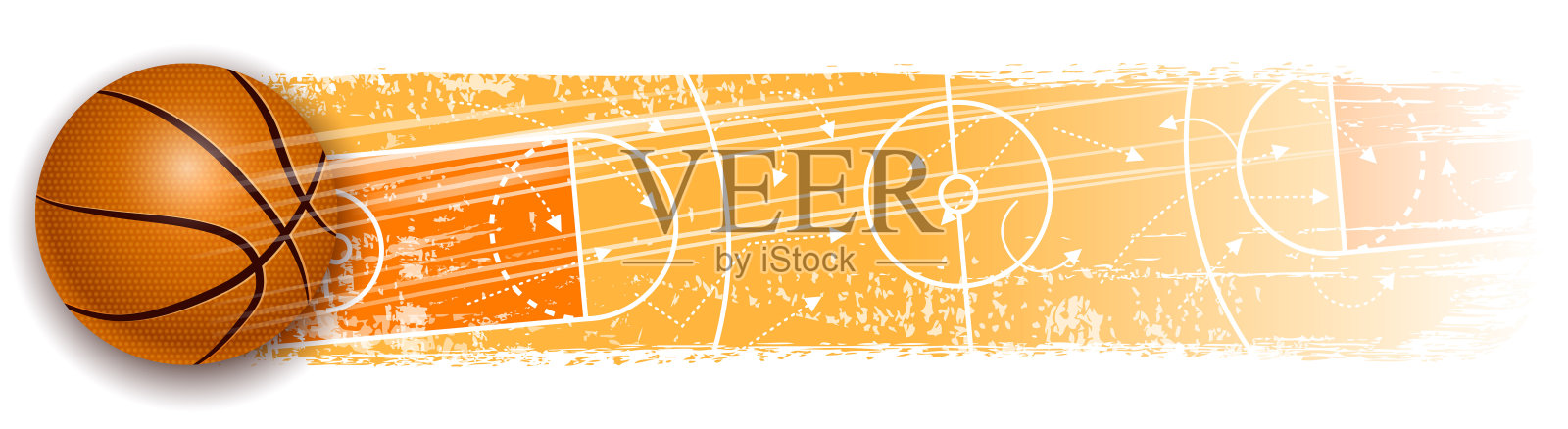 团队运动旗帜插画图片素材