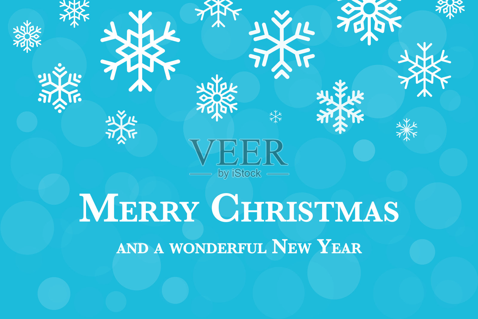 圣诞组成。蓝色背景上的雪花。圣诞雪花,冬天,除夕模板概念。矢量插图。插画图片素材